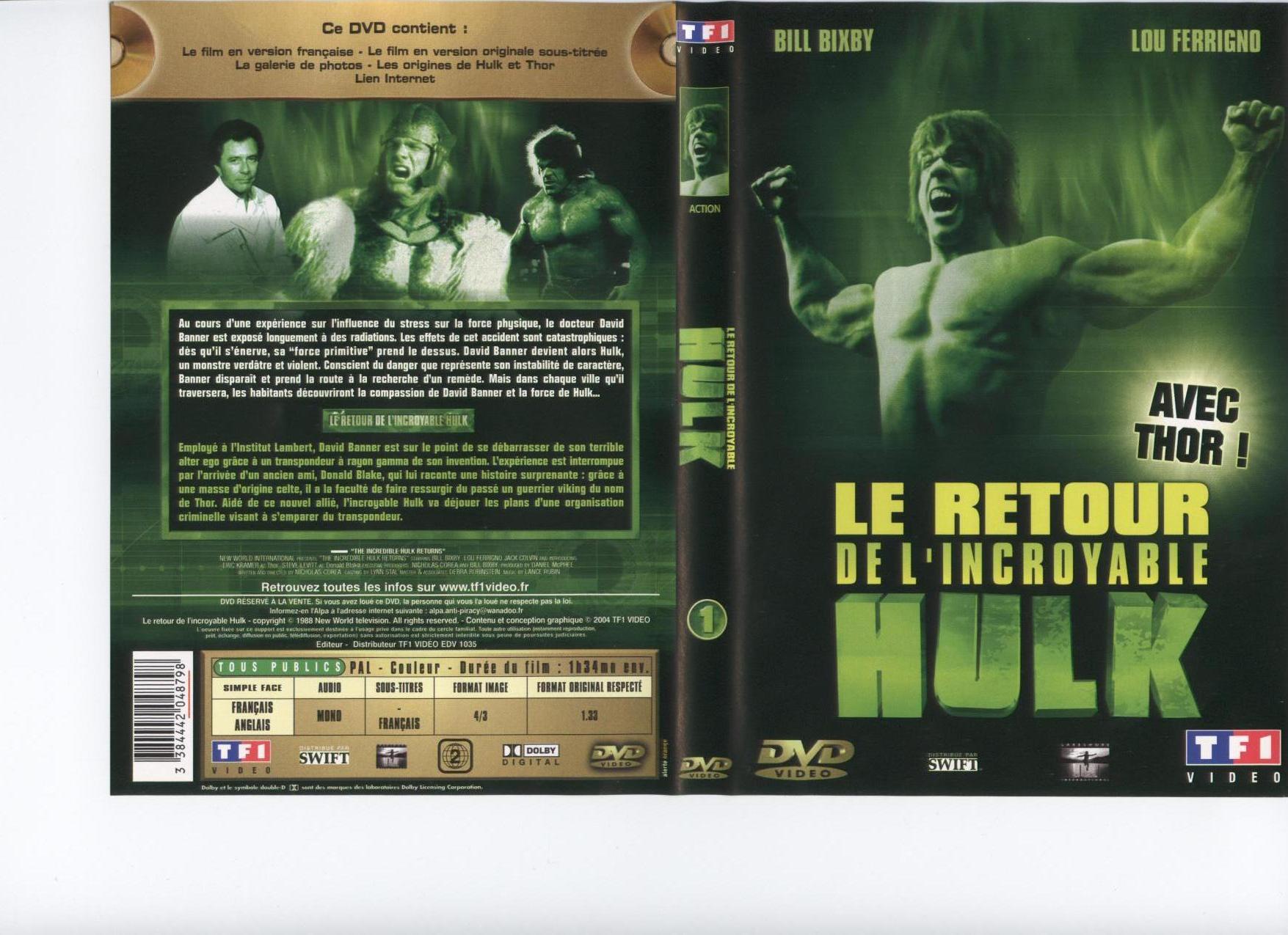 Jaquette DVD Le retour de l