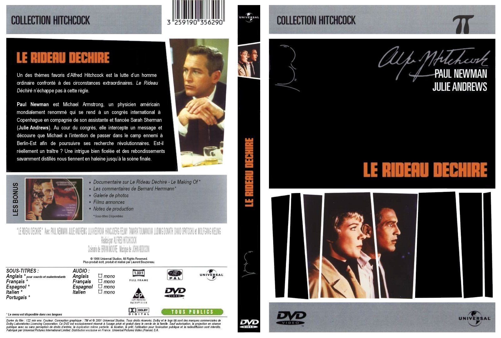 Jaquette DVD Le rideau dchir