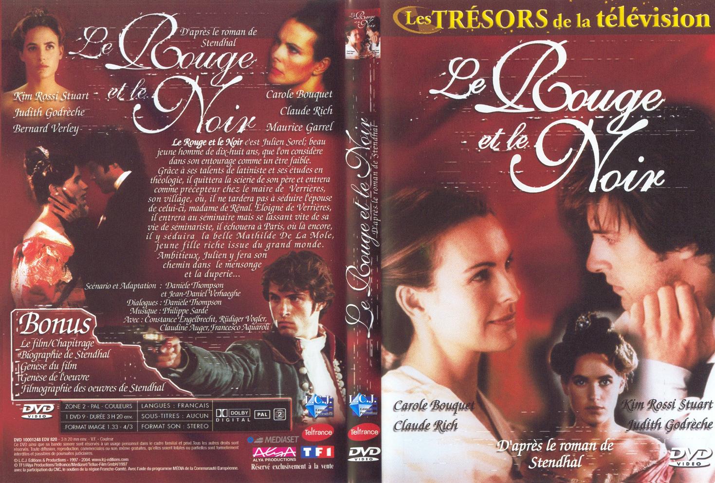 Jaquette DVD Le rouge et le noir (tlfilm)