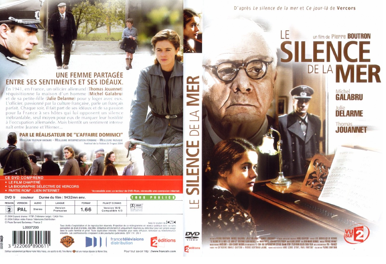 Jaquette DVD Le silence de la mer