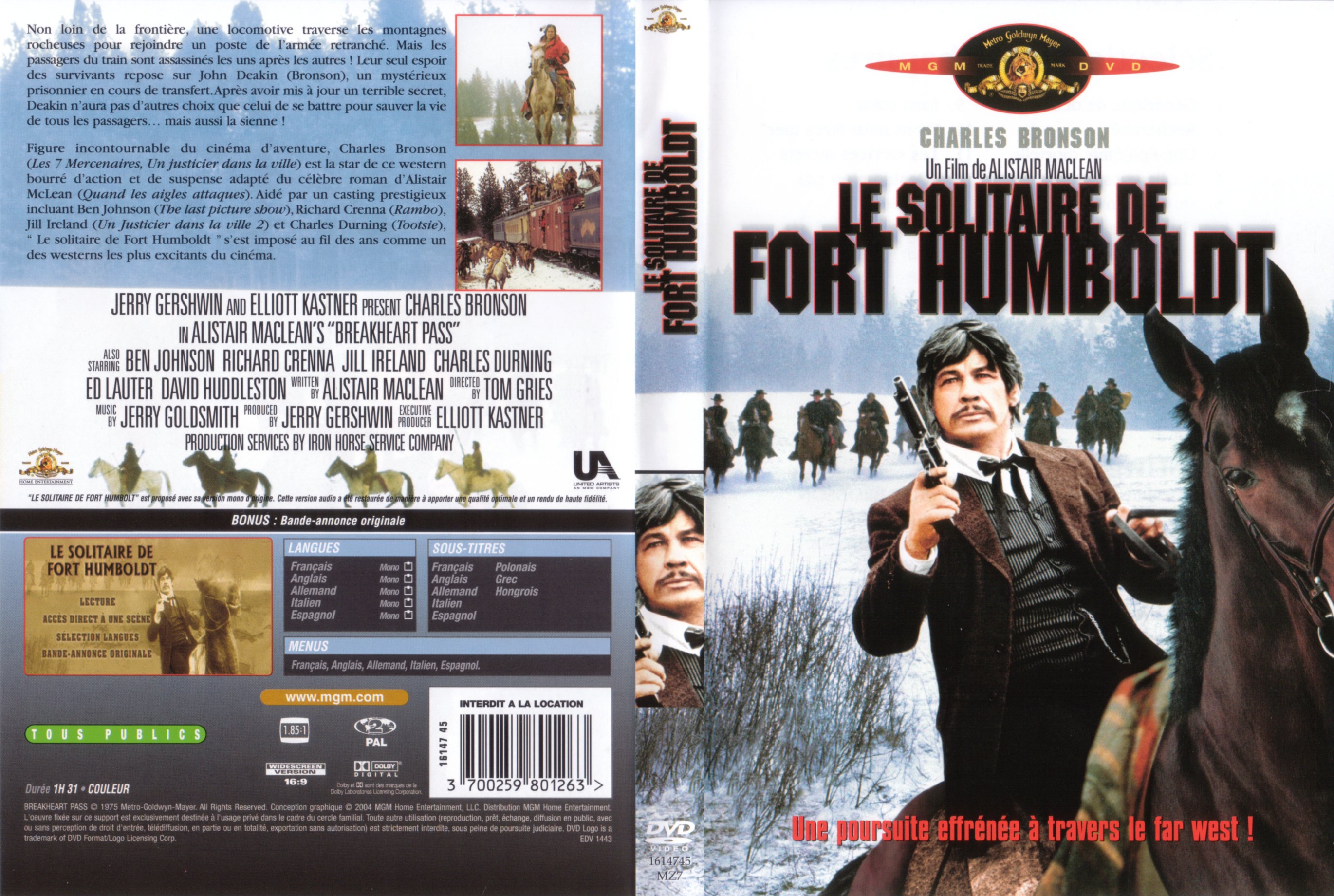 Jaquette DVD Le solitaire de Fort Humboldt