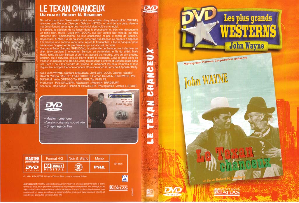 Jaquette DVD Le texan chanceux