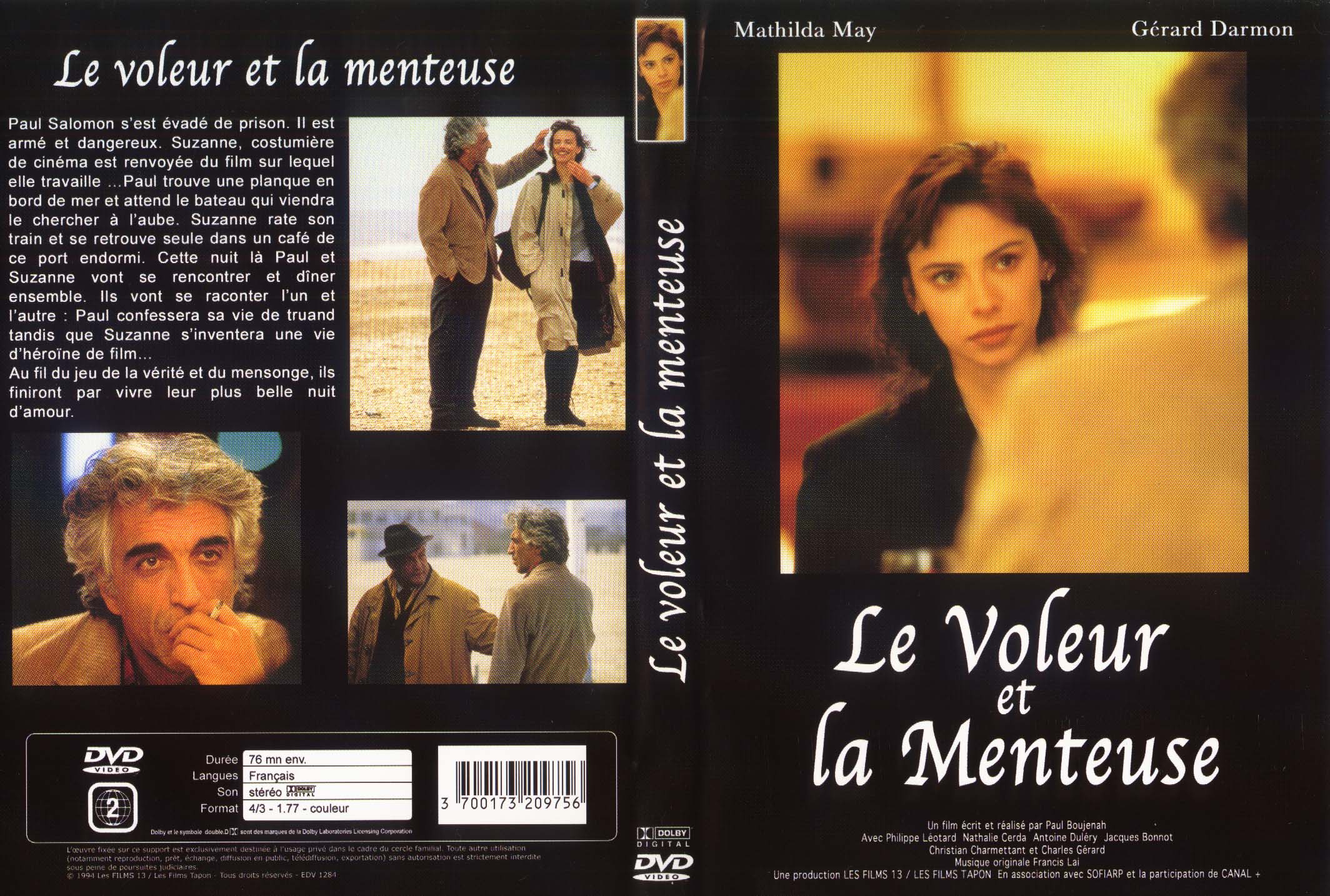 Jaquette DVD Le voleur et la menteuse