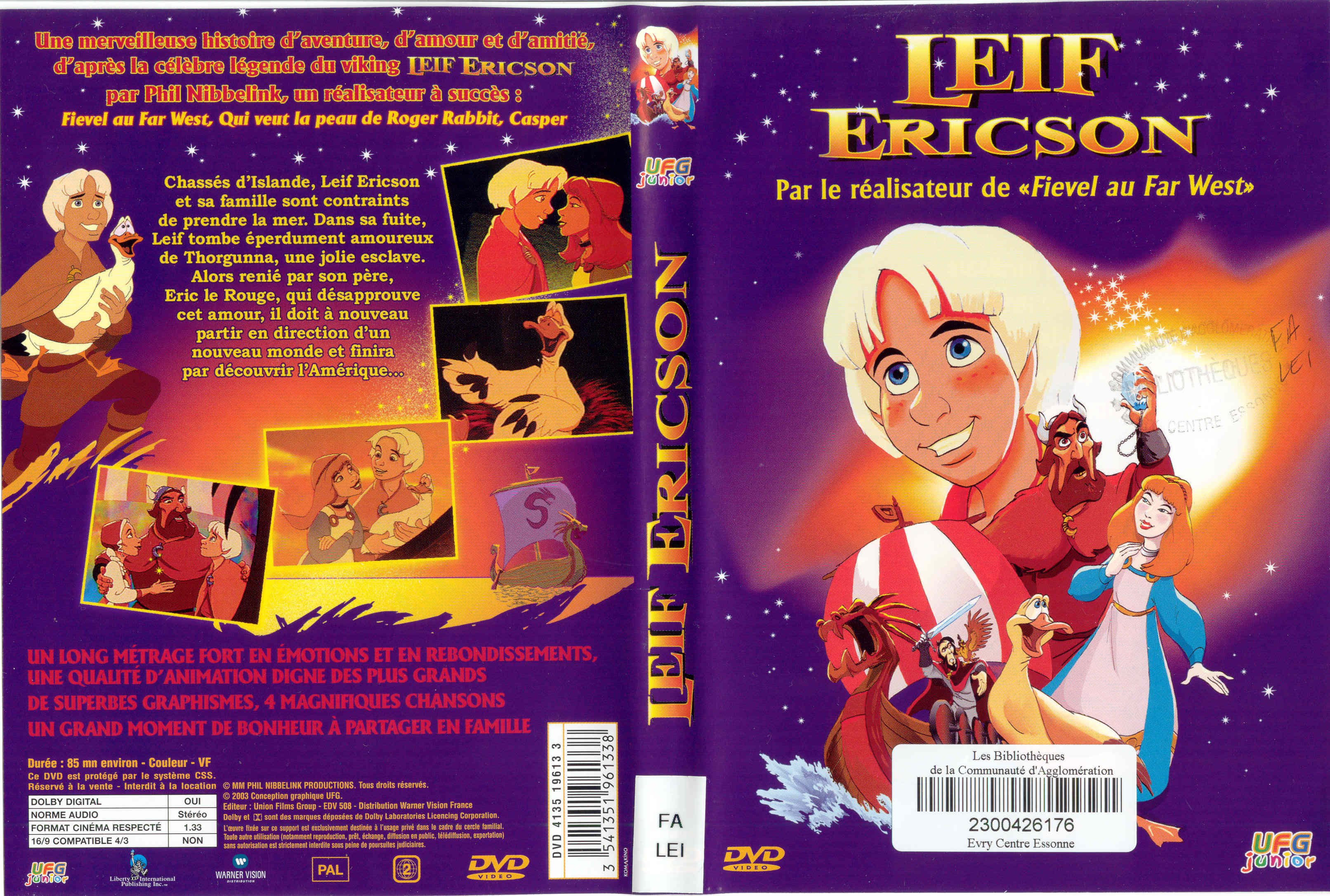 Jaquette DVD Leif Ericson