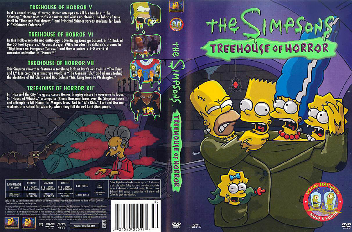 Jaquette DVD Les Simpsons Treehouse Of Horror