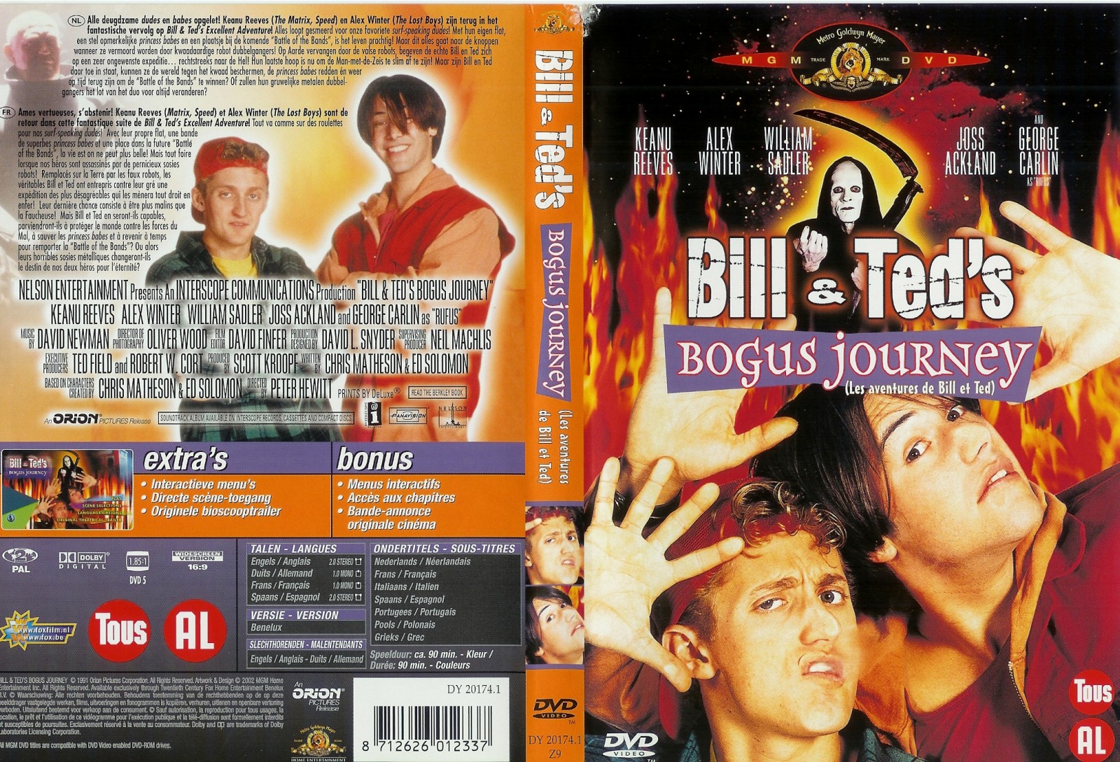Jaquette DVD Les aventures de Bill et Ted