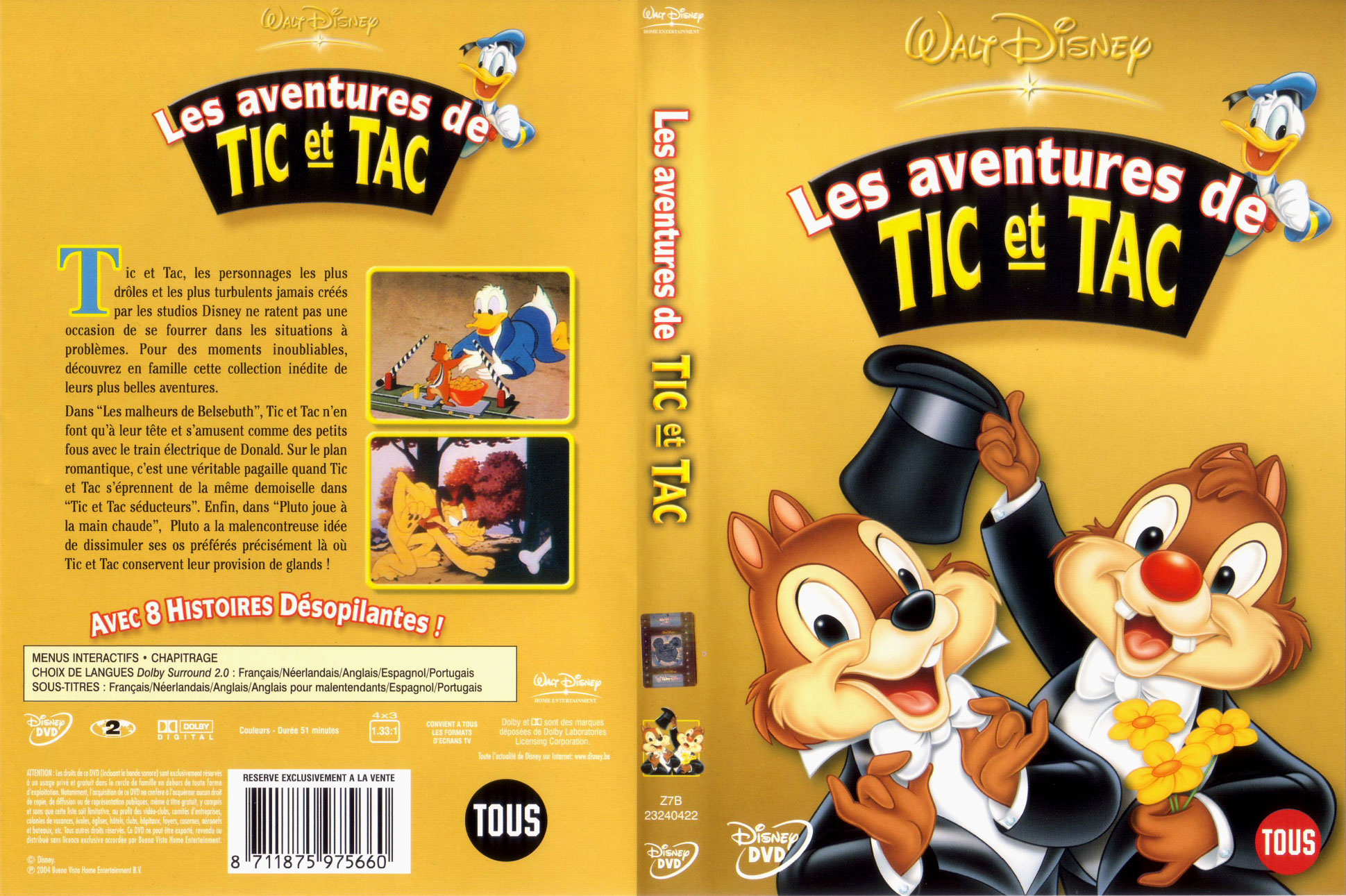 Jaquette DVD Les aventures de tic et tac