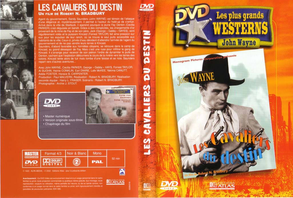 Jaquette DVD Les cavaliers du destin