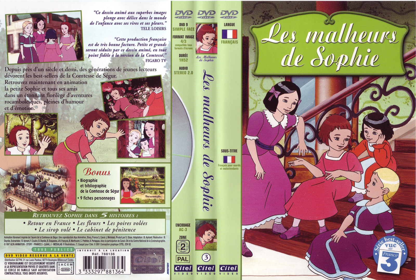 Jaquette DVD Les malheurs de Sophie vol 3