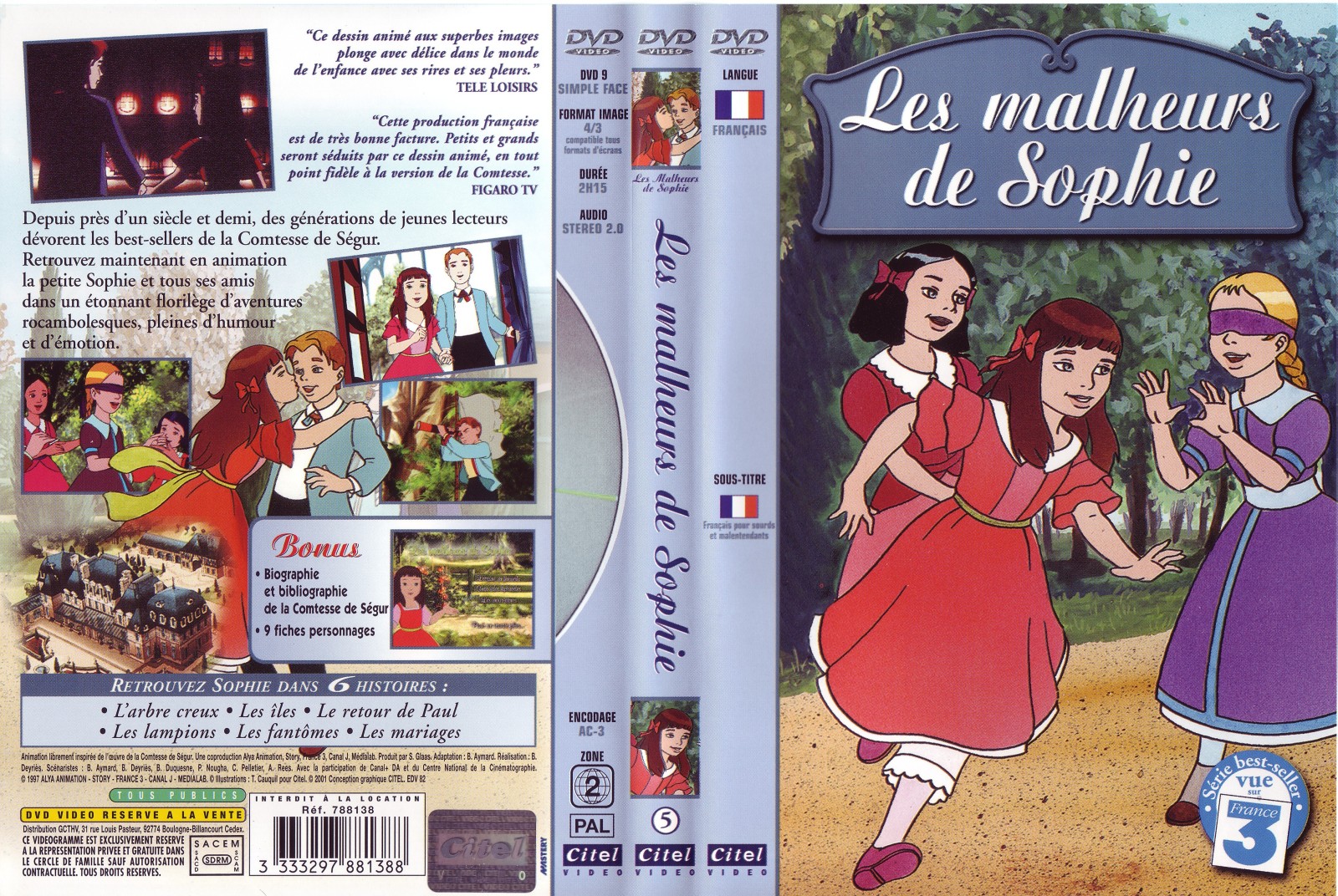 Jaquette DVD Les malheurs de Sophie vol 5