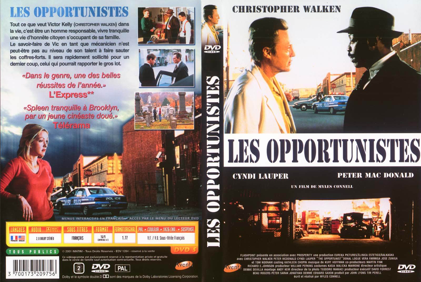 Jaquette DVD Les opportunistes