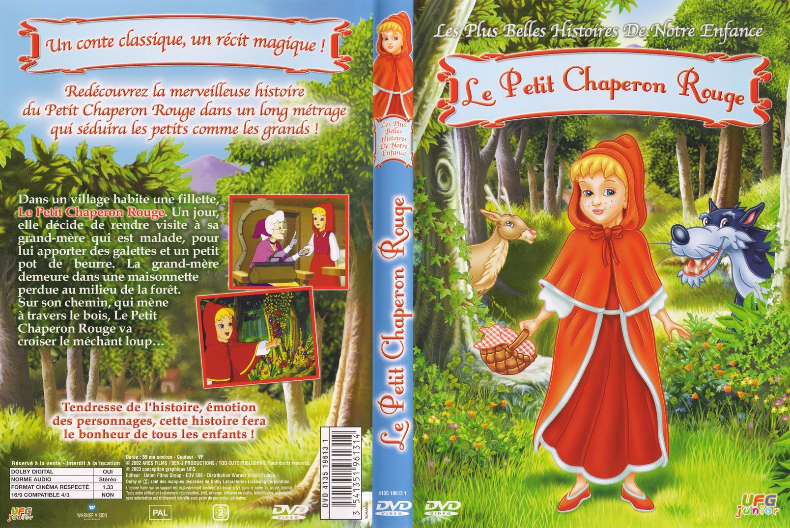 Jaquette DVD Les plus belles histoires de notre enfance - Le petit chaperon rouge