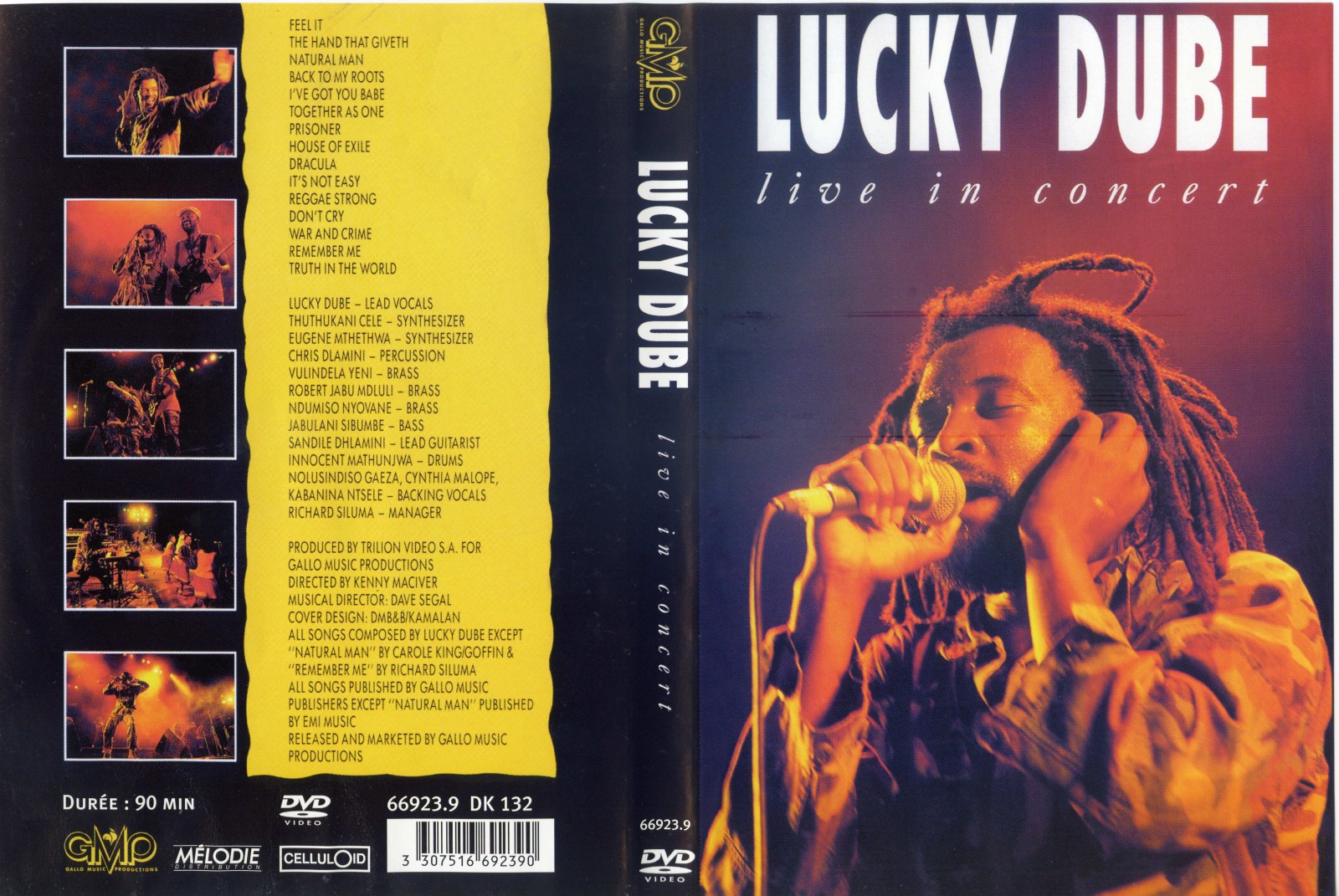 Jaquette DVD Lucky Dube - Live in concert