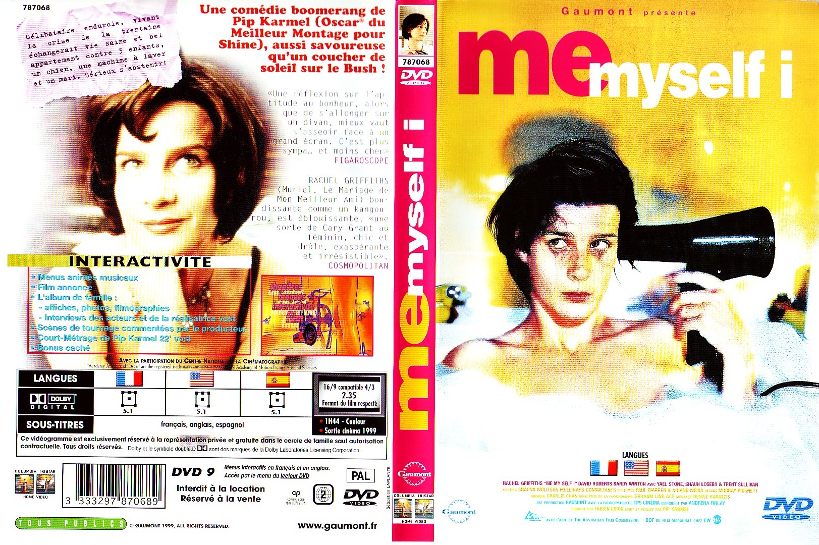 Jaquette DVD Me myself i