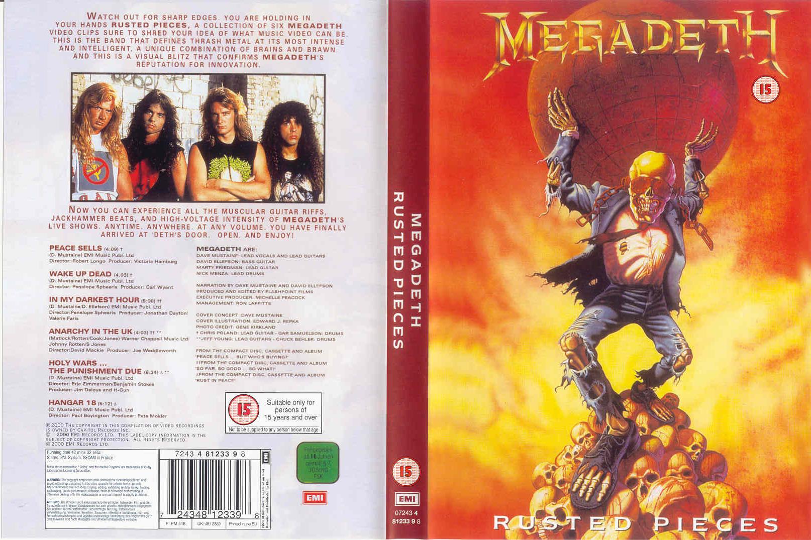 Jaquette DVD Megadeth Rusted Pieces