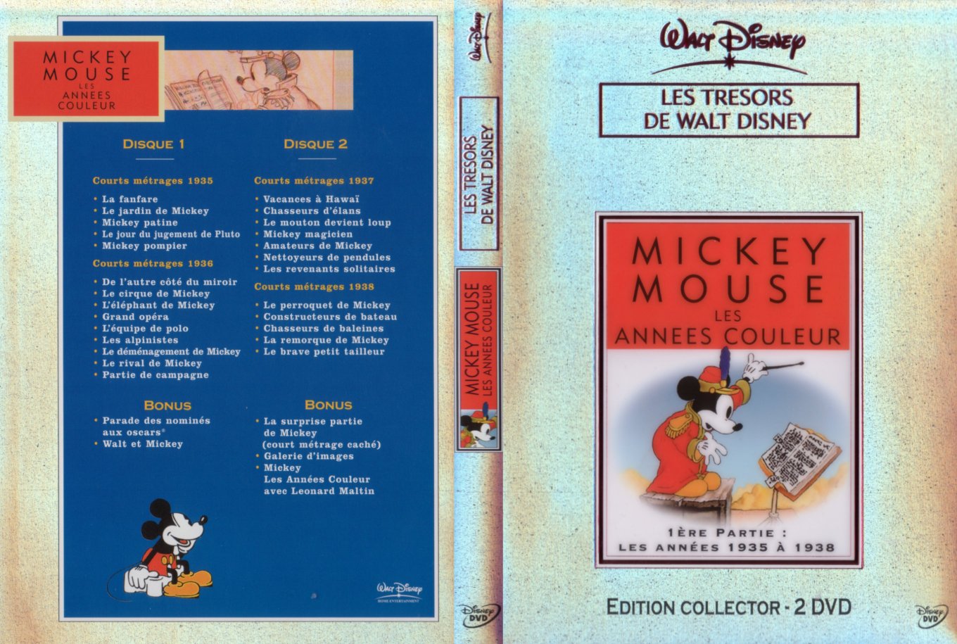 Jaquette DVD Mickey - Les annees couleur vol 1 v2