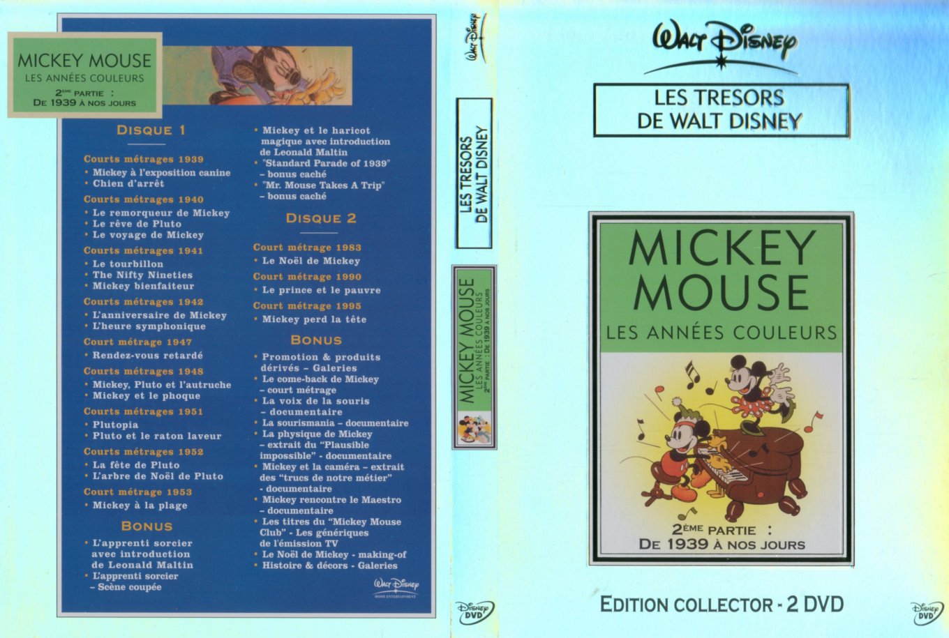 Jaquette DVD Mickey - Les annees couleur vol 2 v2