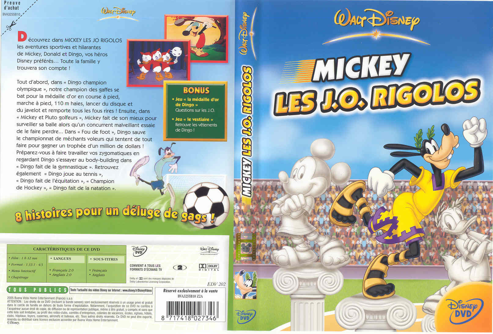Jaquette DVD Mickey les J.O. rigolos
