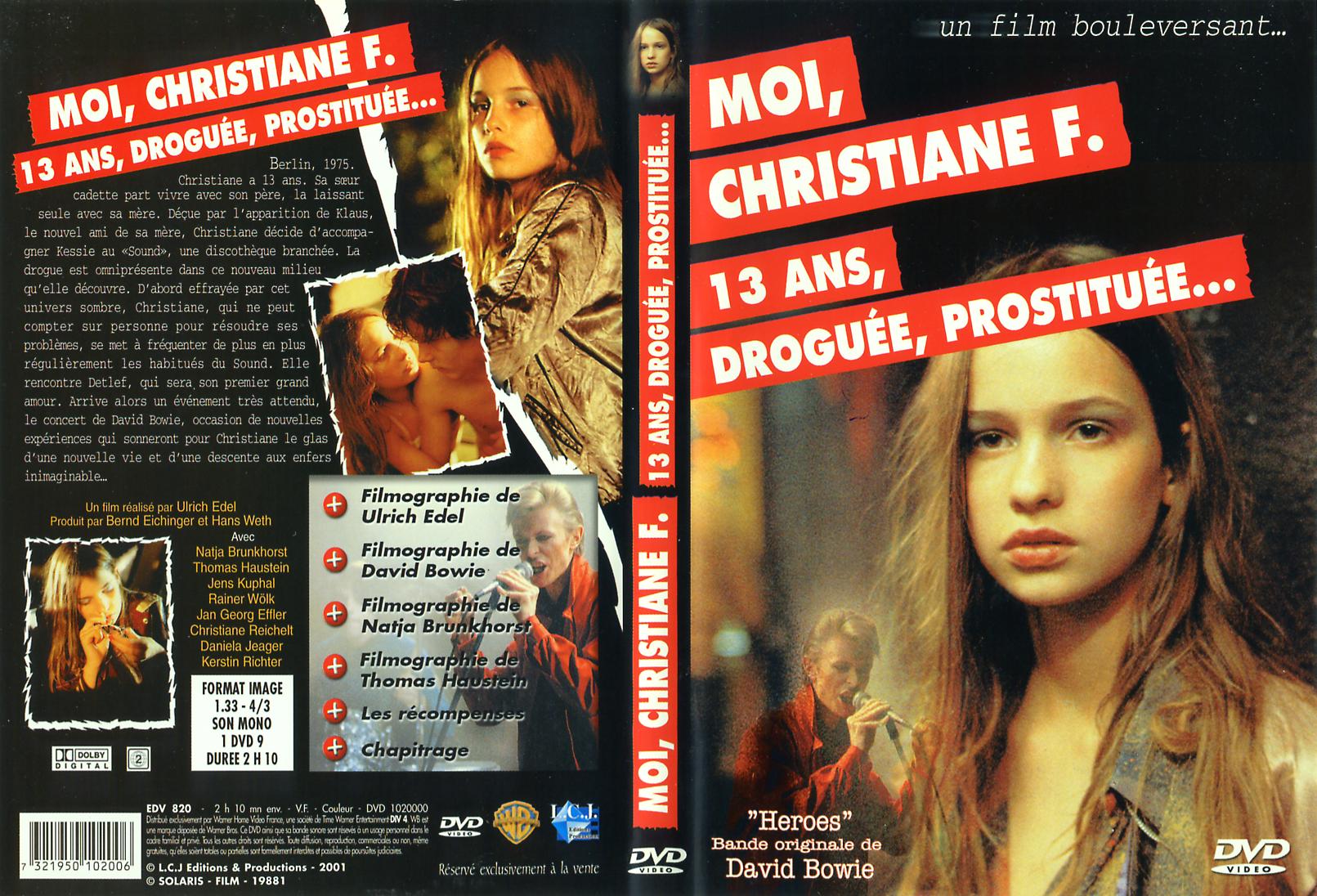 Jaquette DVD Moi Christianne F