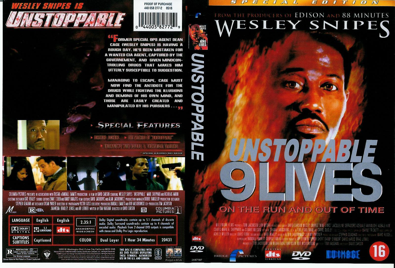 Jaquette DVD Nine lives