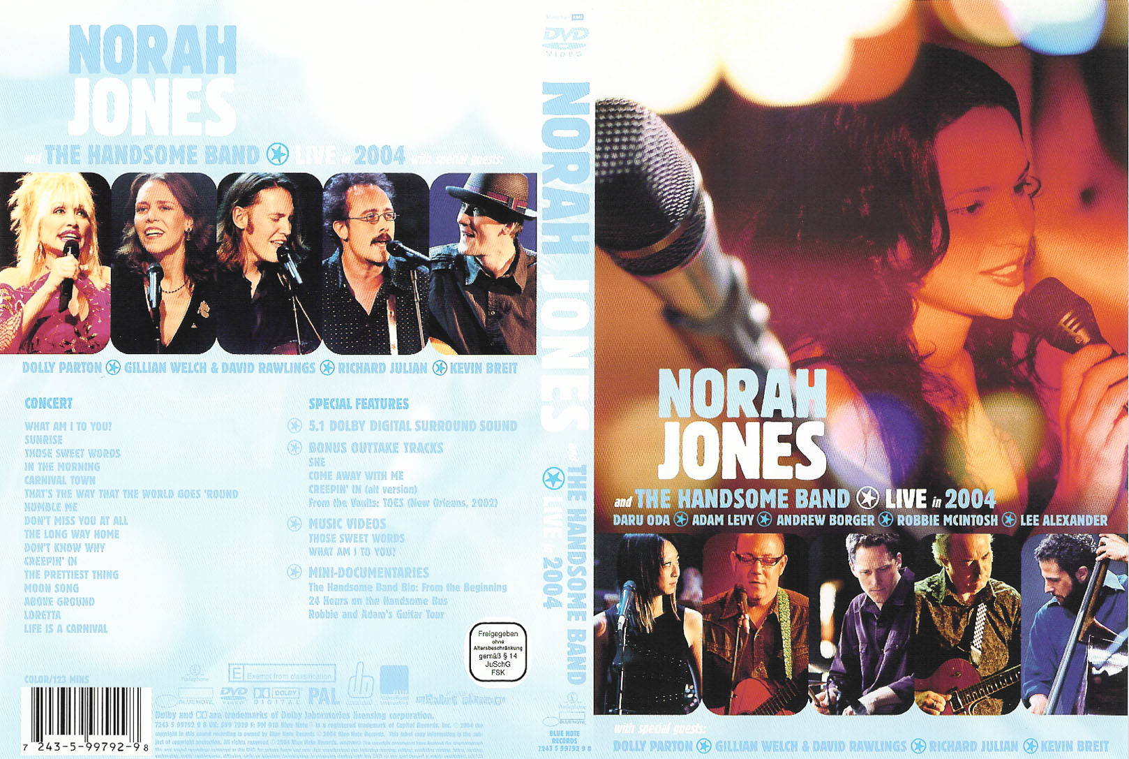 Jaquette DVD Nora Jones Live in 2004