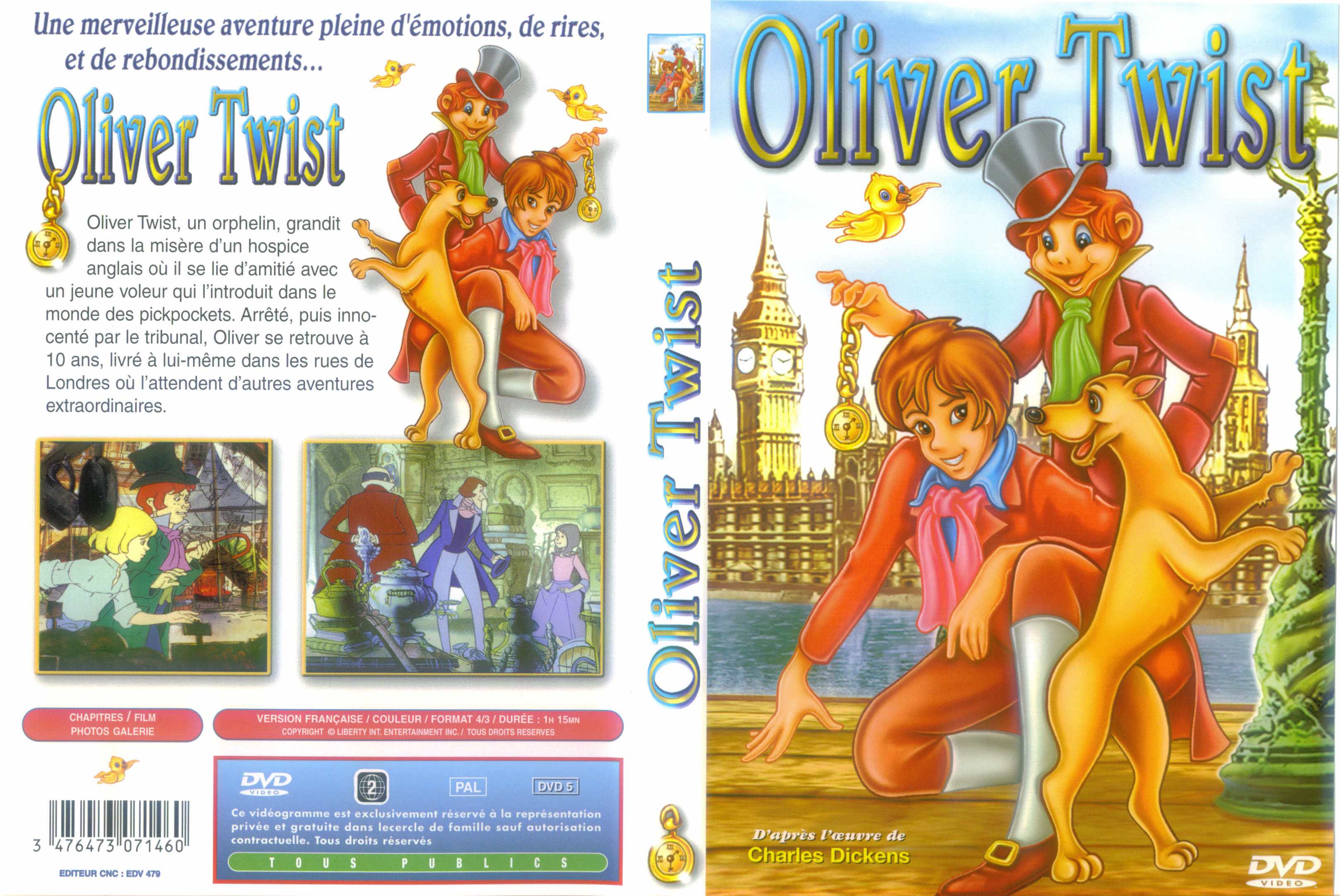 Jaquette DVD Oliver Twist DA