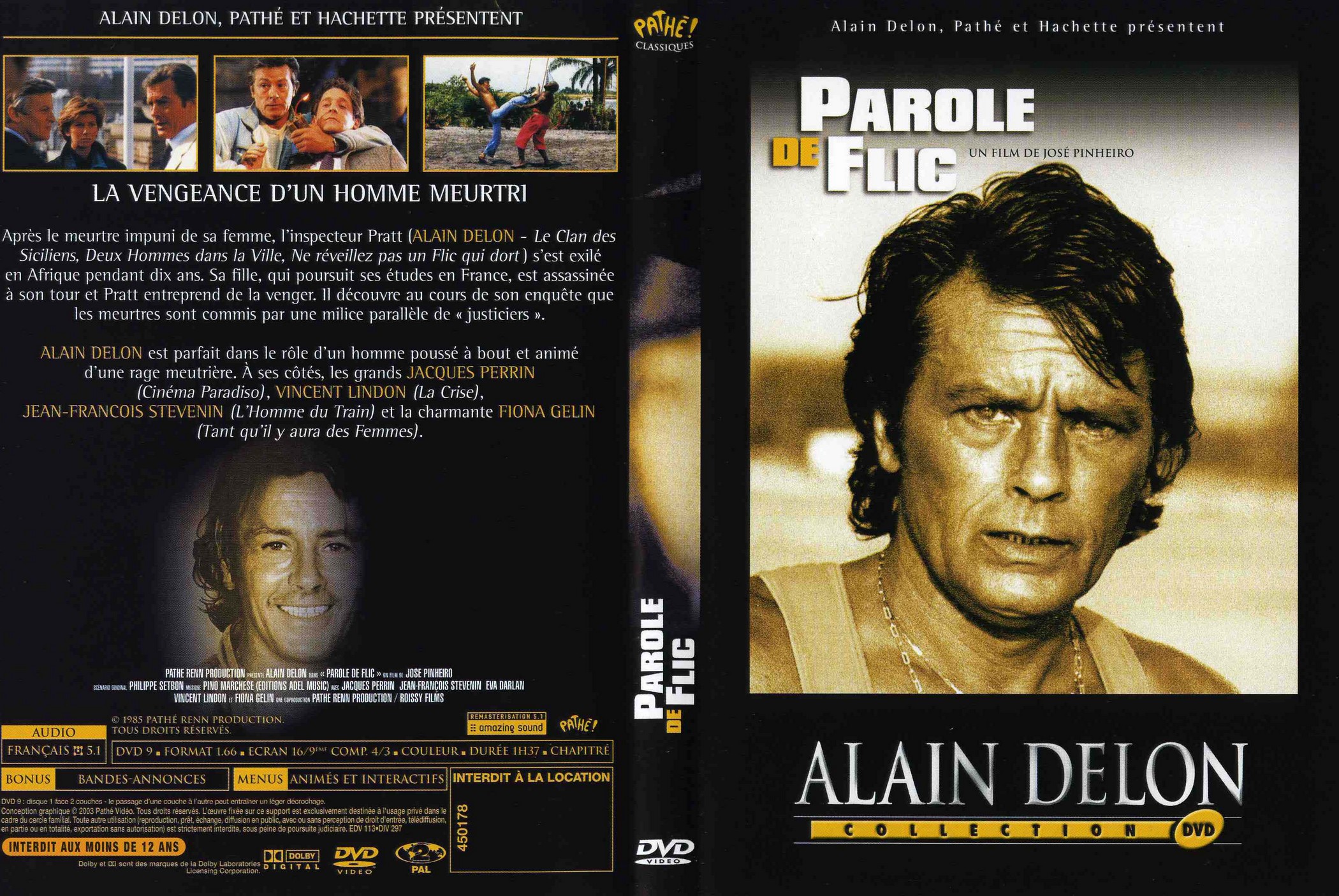 Jaquette DVD Parole de flic