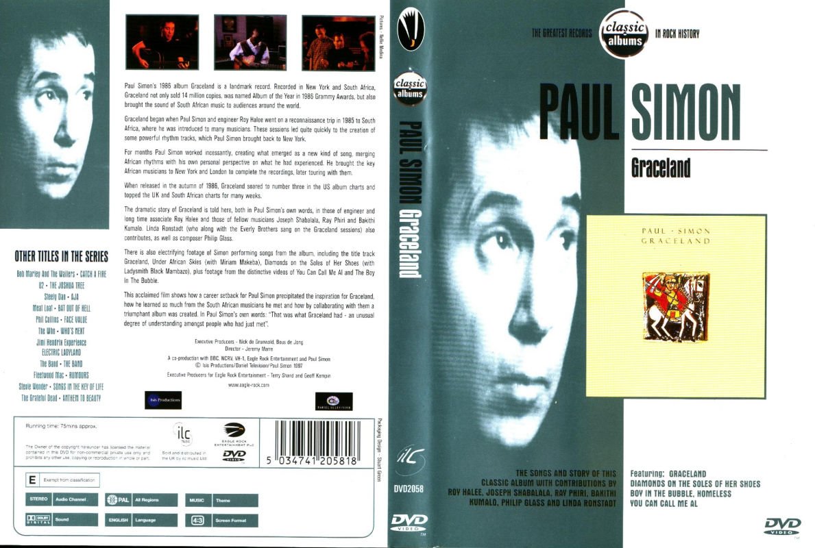 Jaquette DVD Paul Simon Graceland