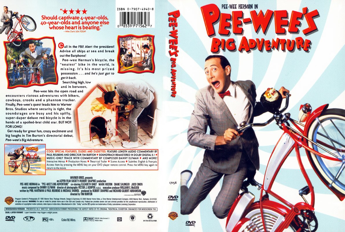 Jaquette DVD Pee Wee Big Adventure Zone 1