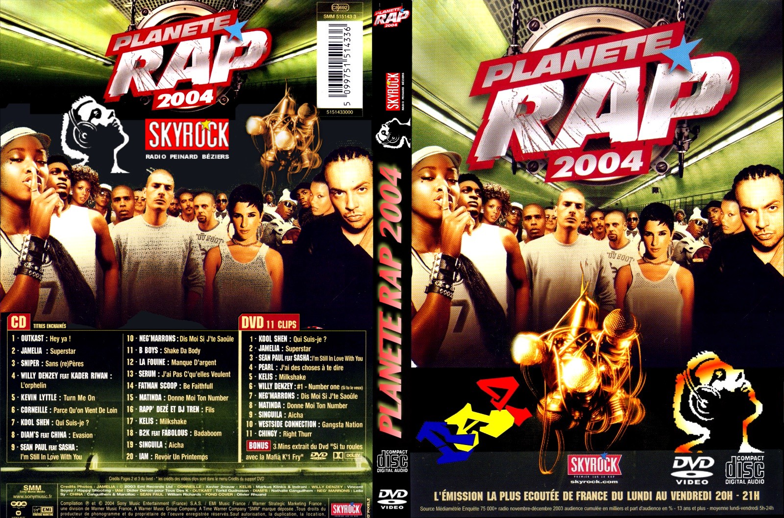 Jaquette DVD Planete RAP 2004
