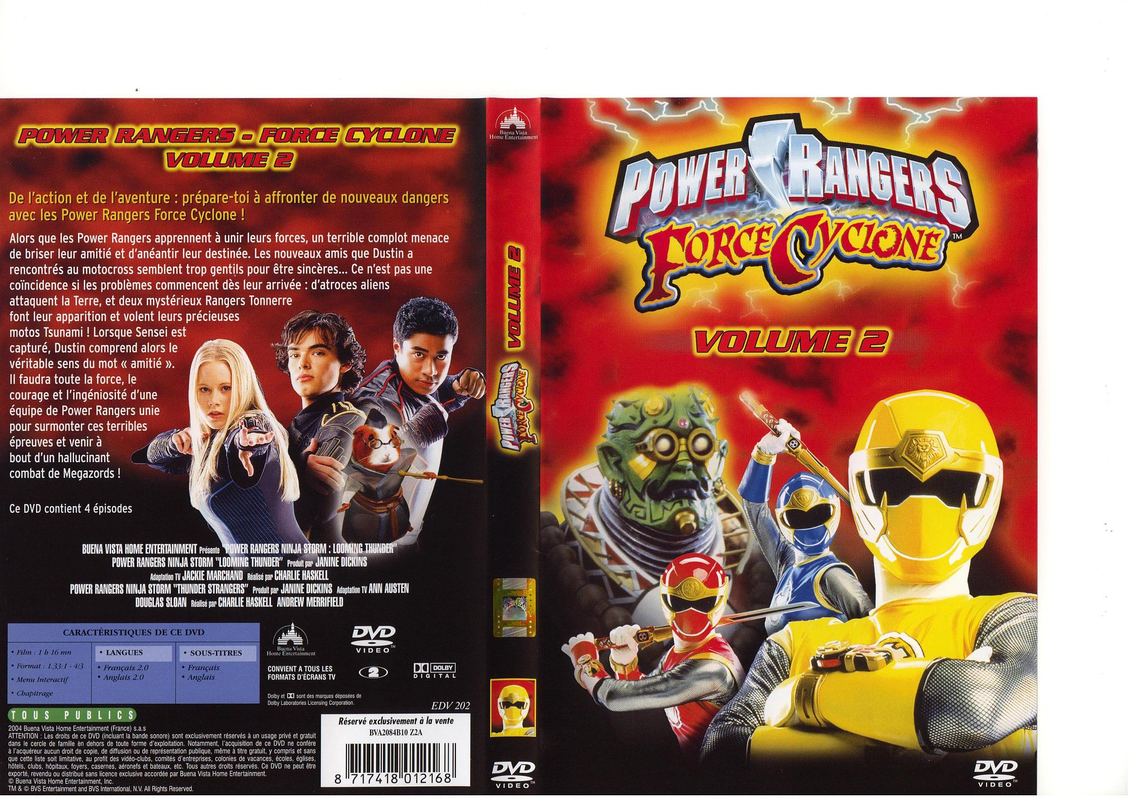 Jaquette DVD Power rangers vol 2