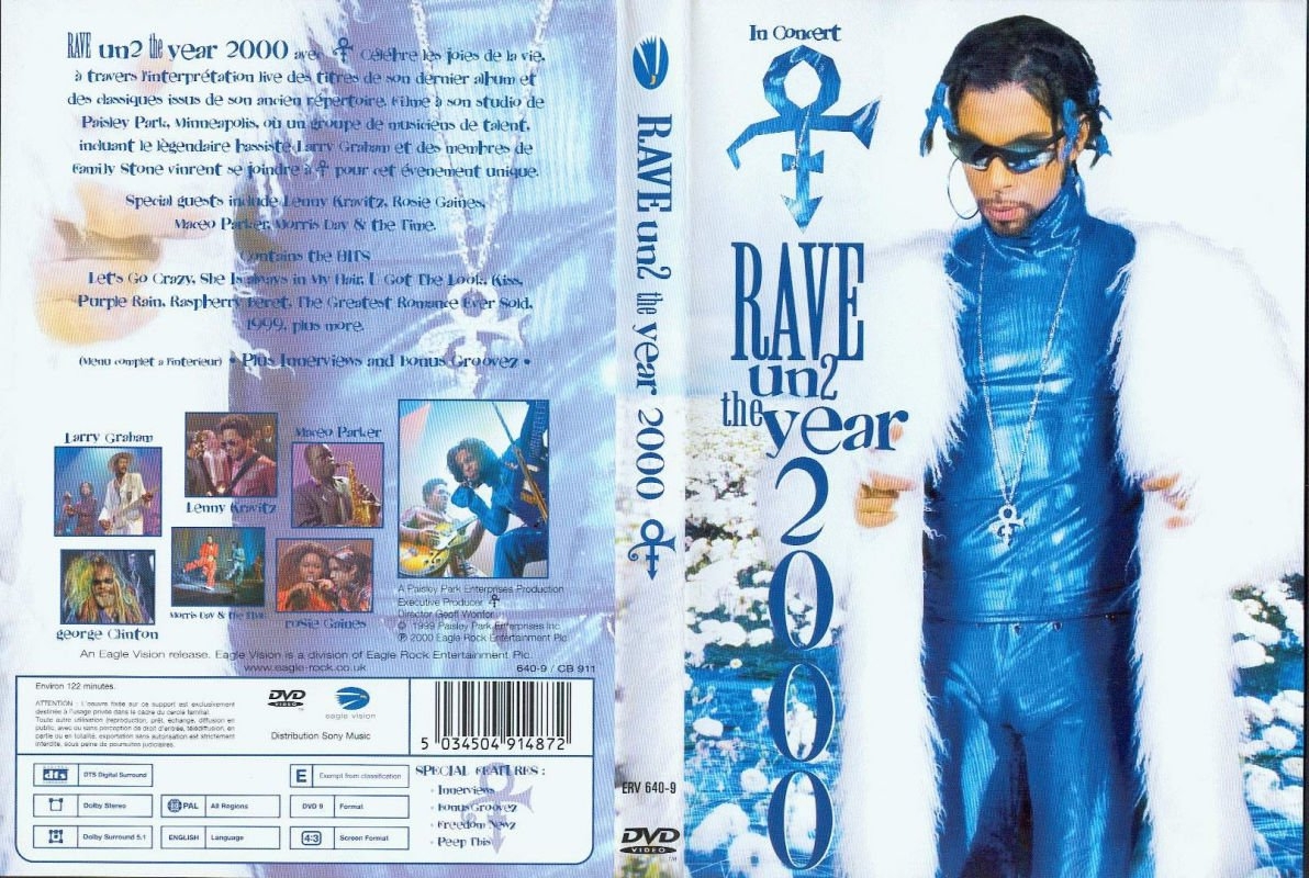 Jaquette DVD Prince rave un 2 the year 2000