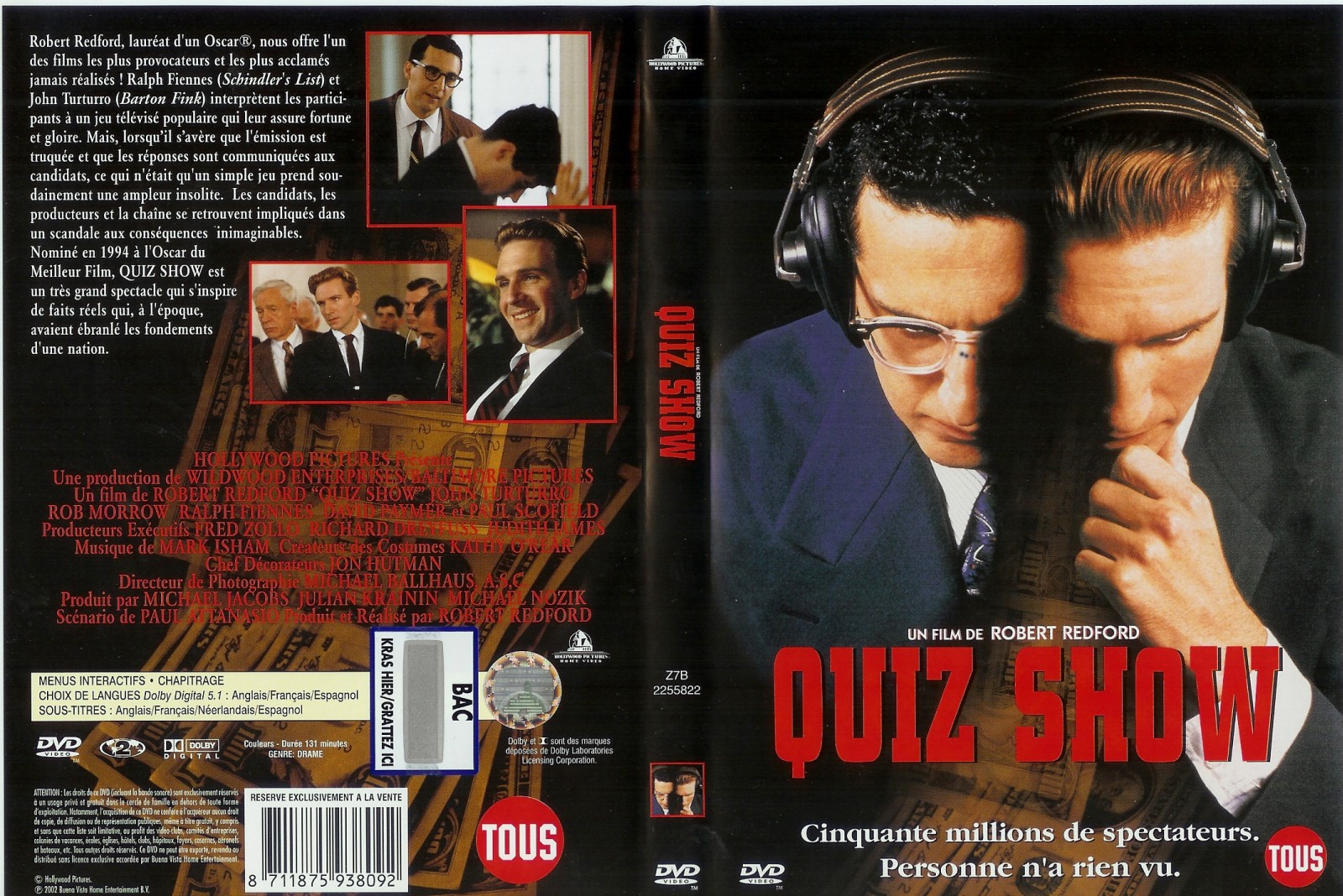 Jaquette DVD Quiz show