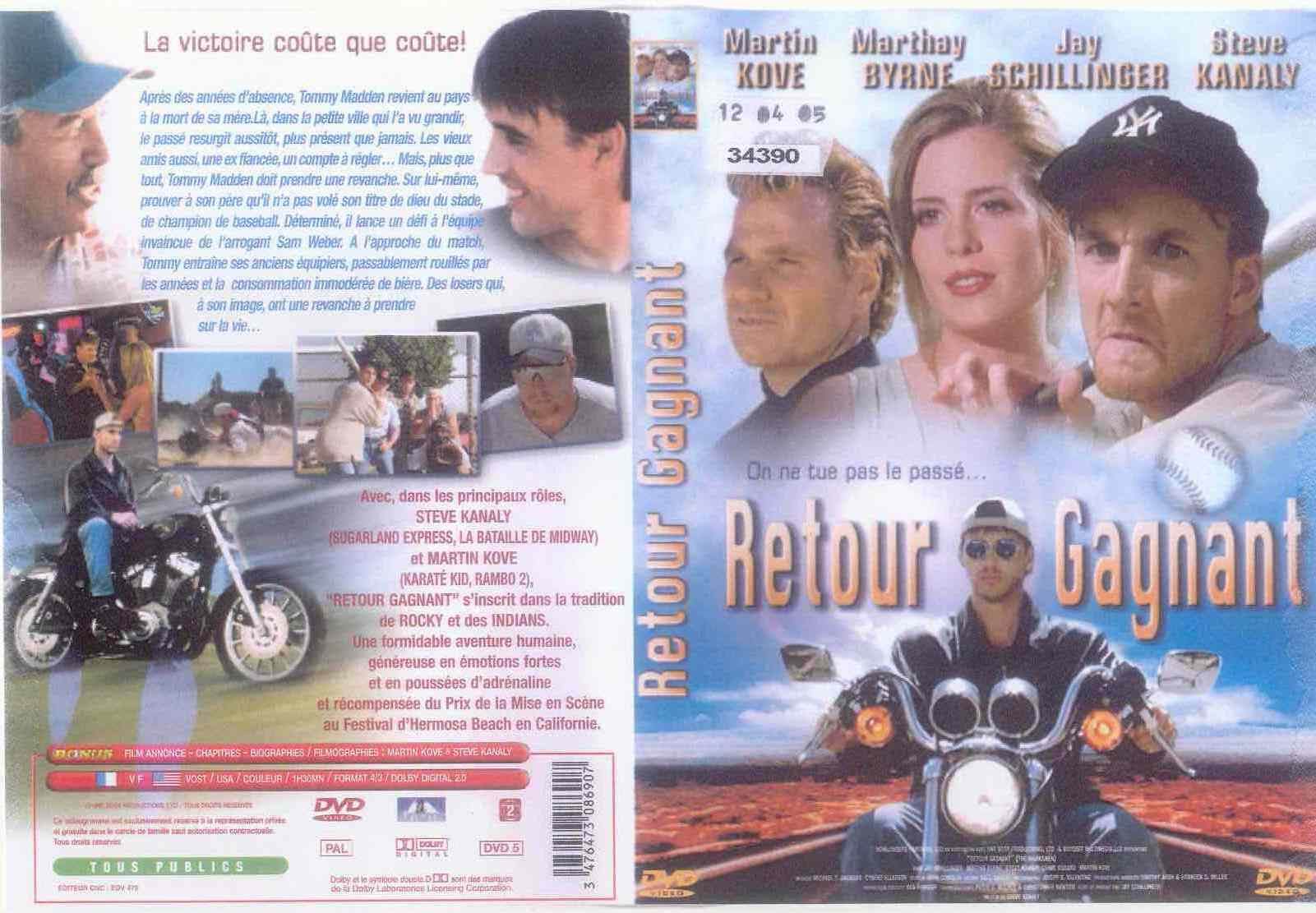 Jaquette DVD Retour gagnant