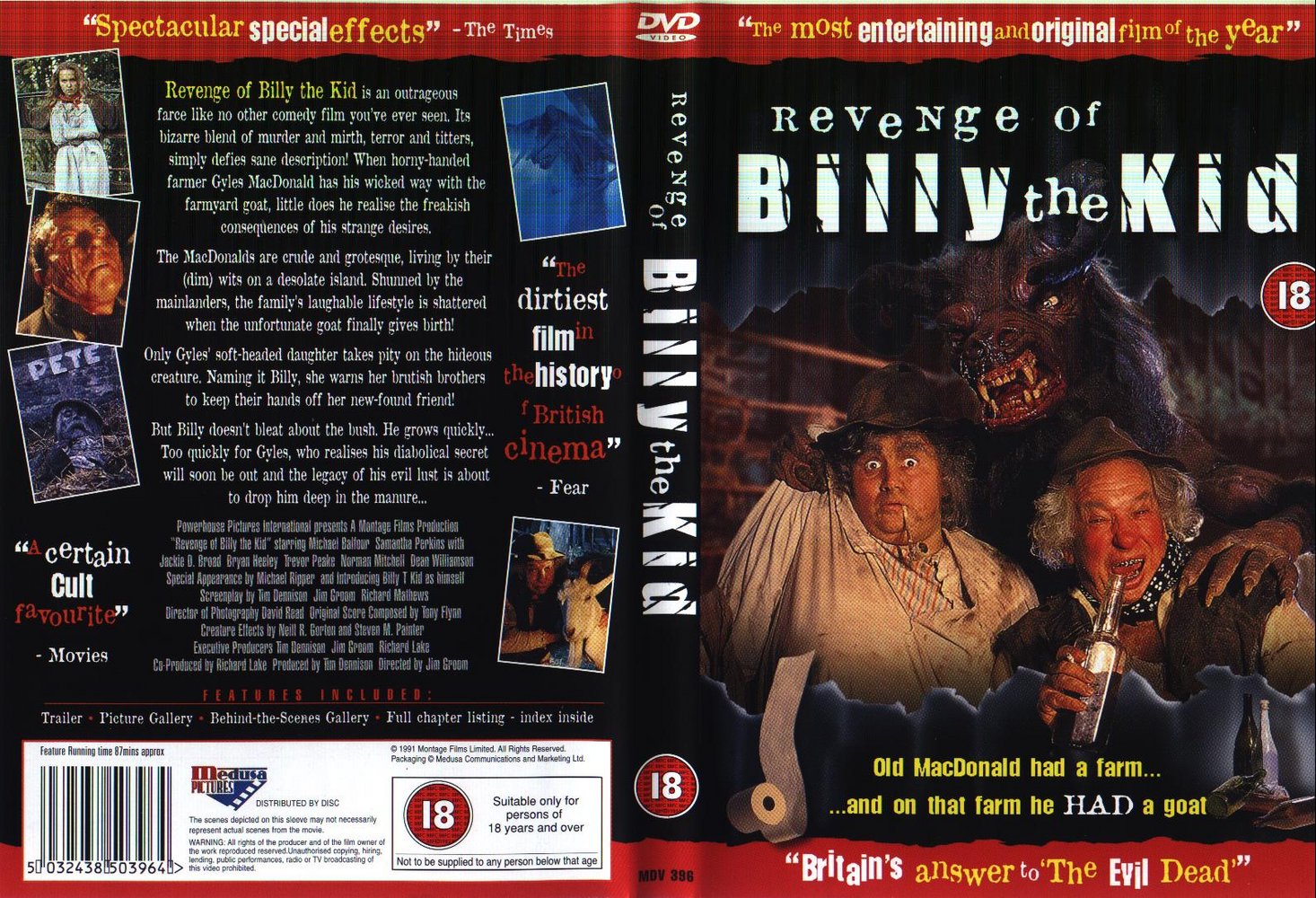 Jaquette DVD Revenge f Billy the kid