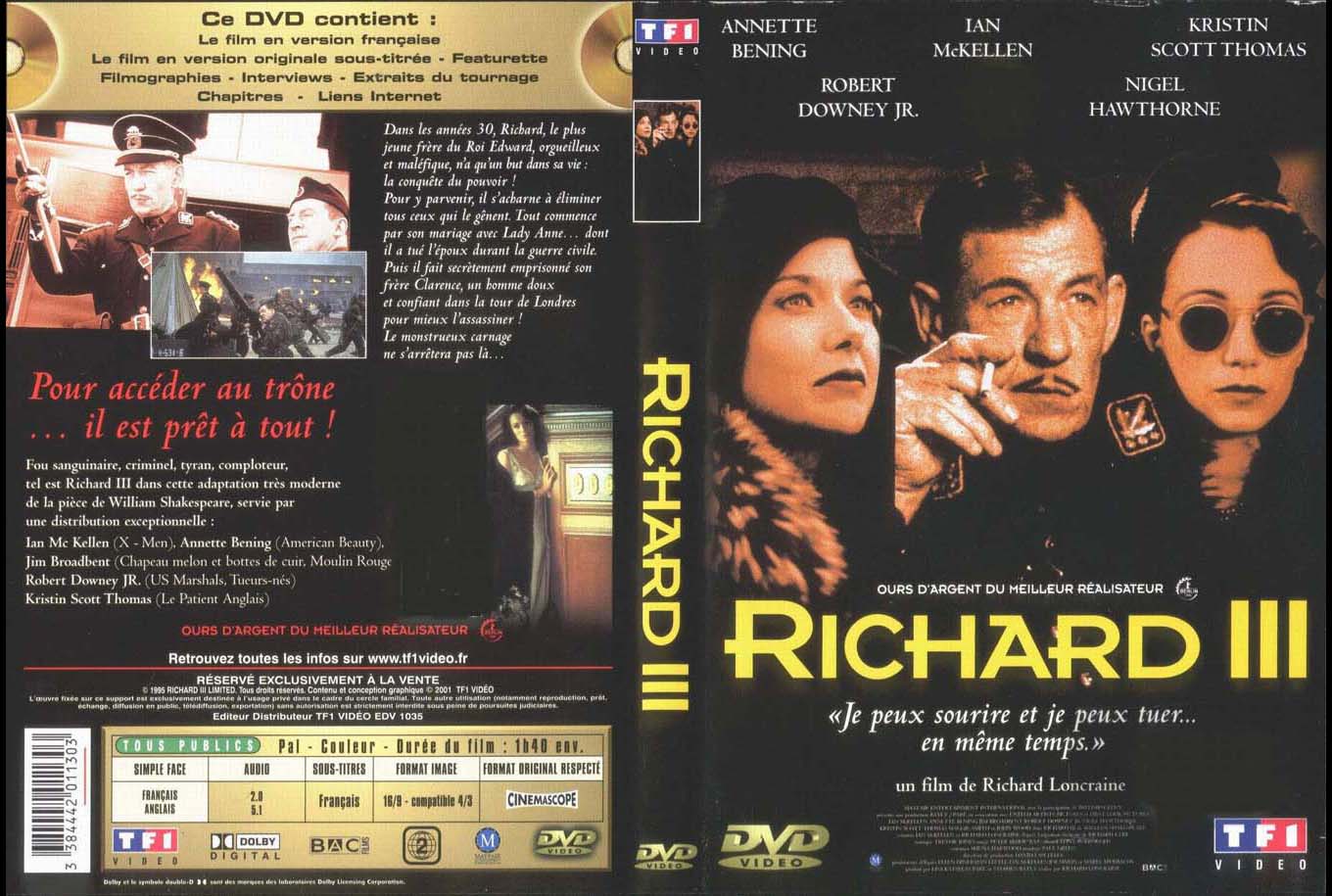 Jaquette DVD Richard 3