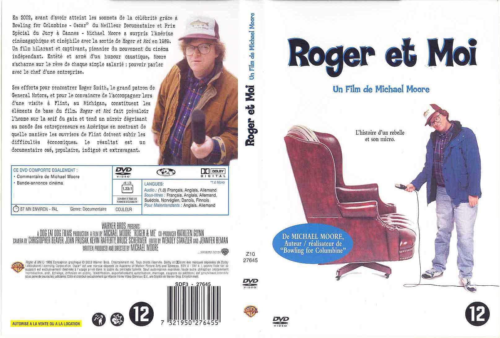 Jaquette DVD Roger et moi
