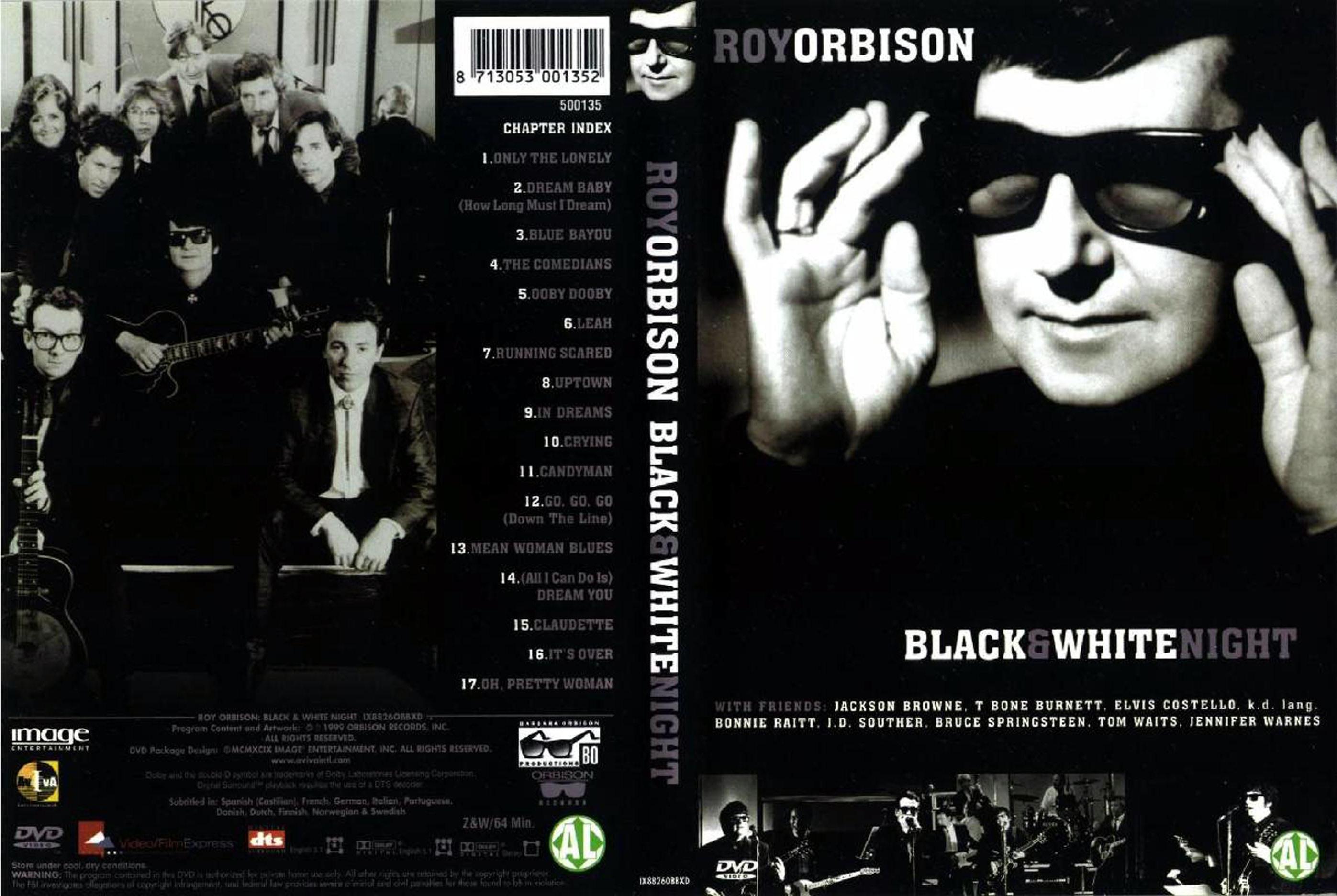Jaquette DVD Roy Orbison - Black And Whitenight