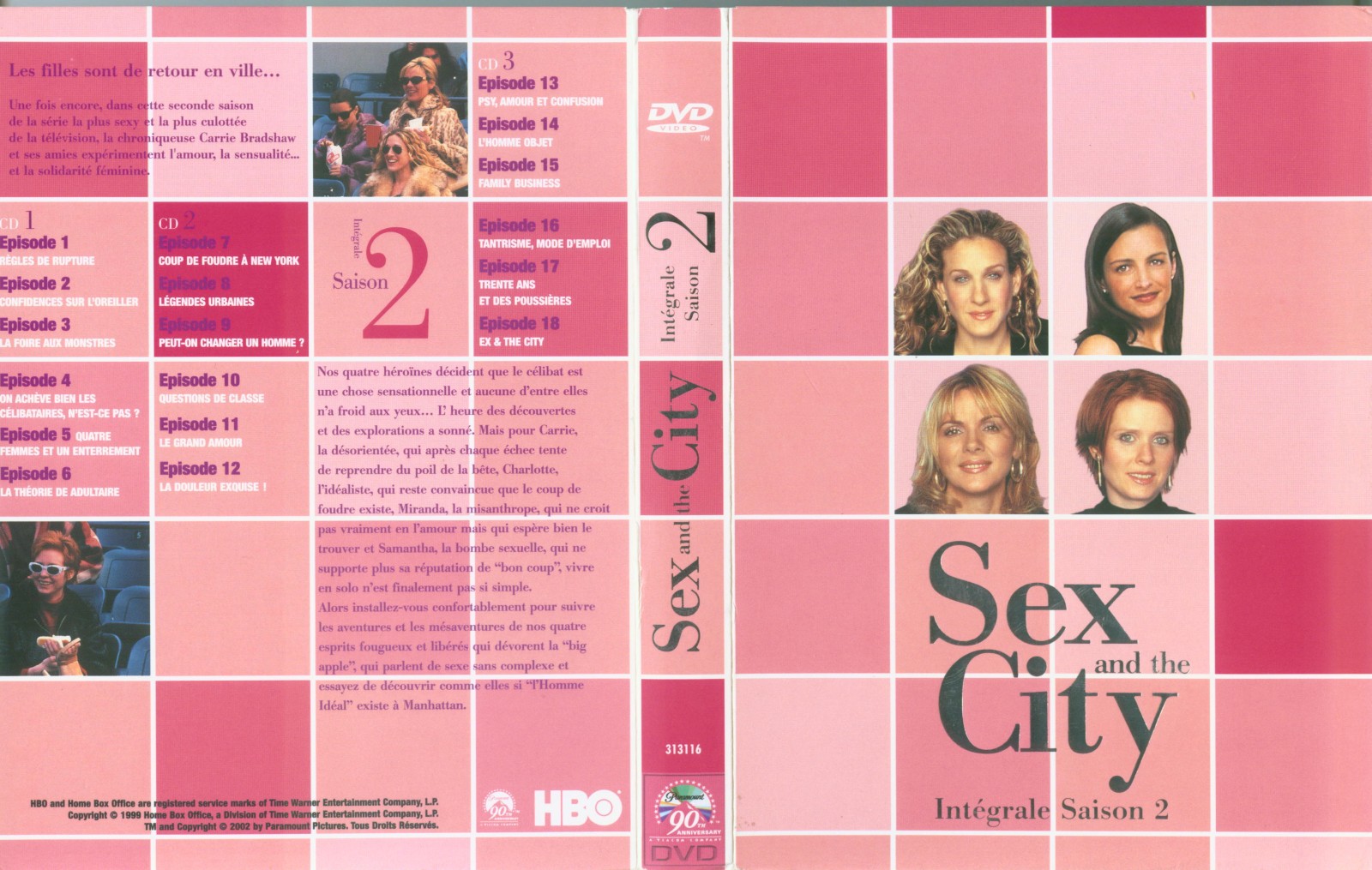 Jaquette DVD Sex and the city Saison 2