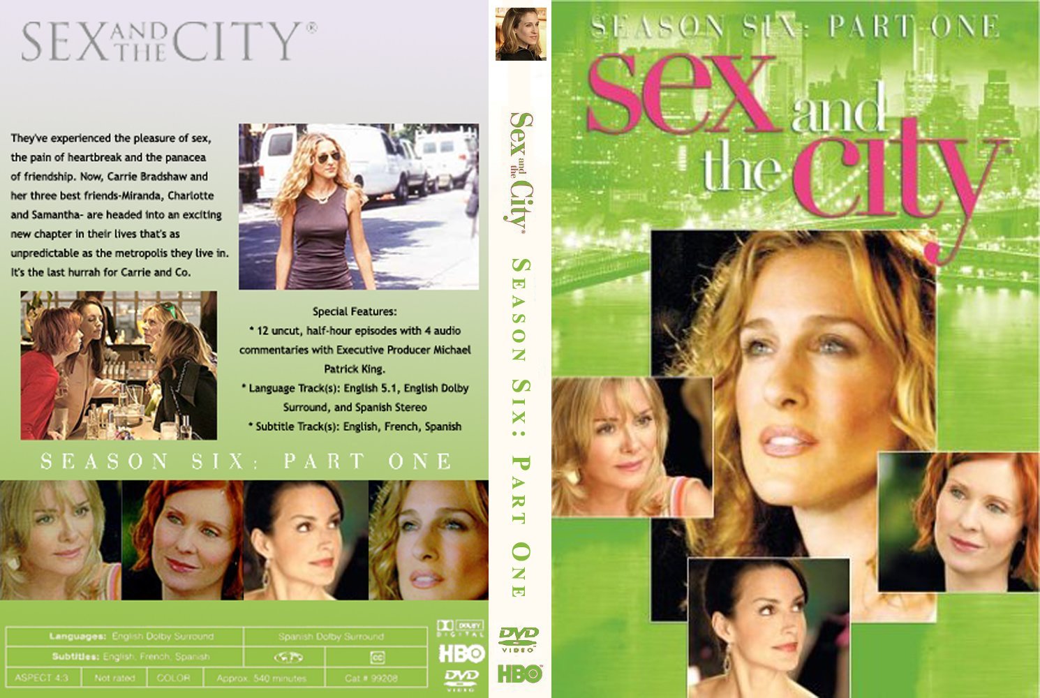 Jaquette DVD Sex and the city Saison 6 DVD 1 Zone1