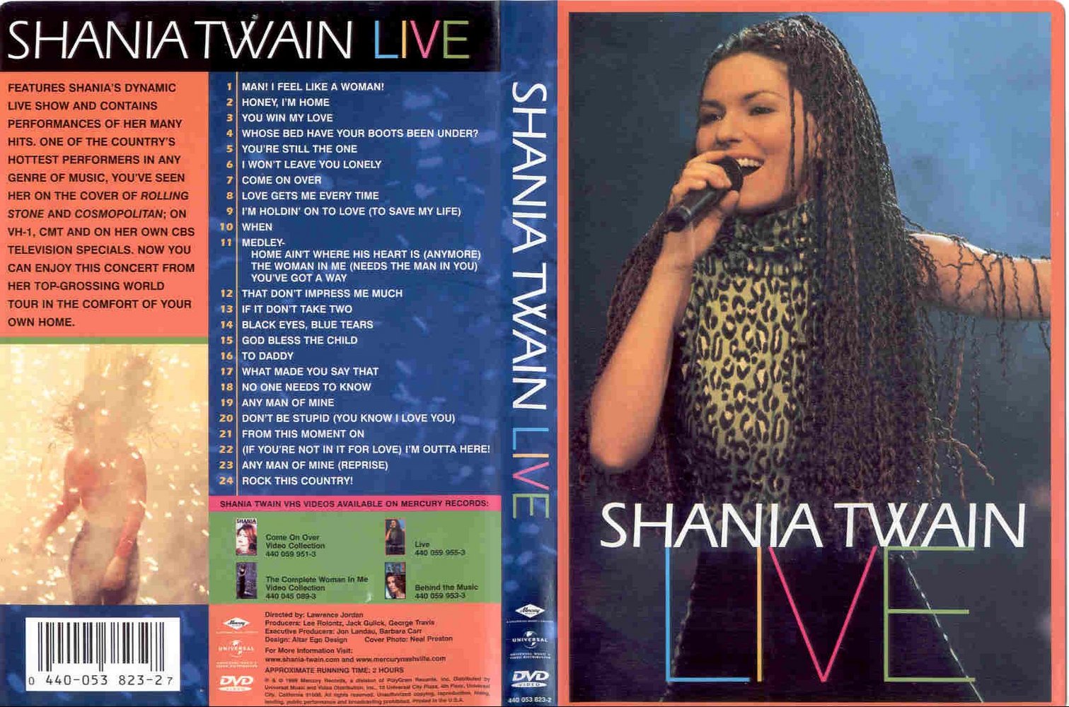 Jaquette DVD Shania Twain Live