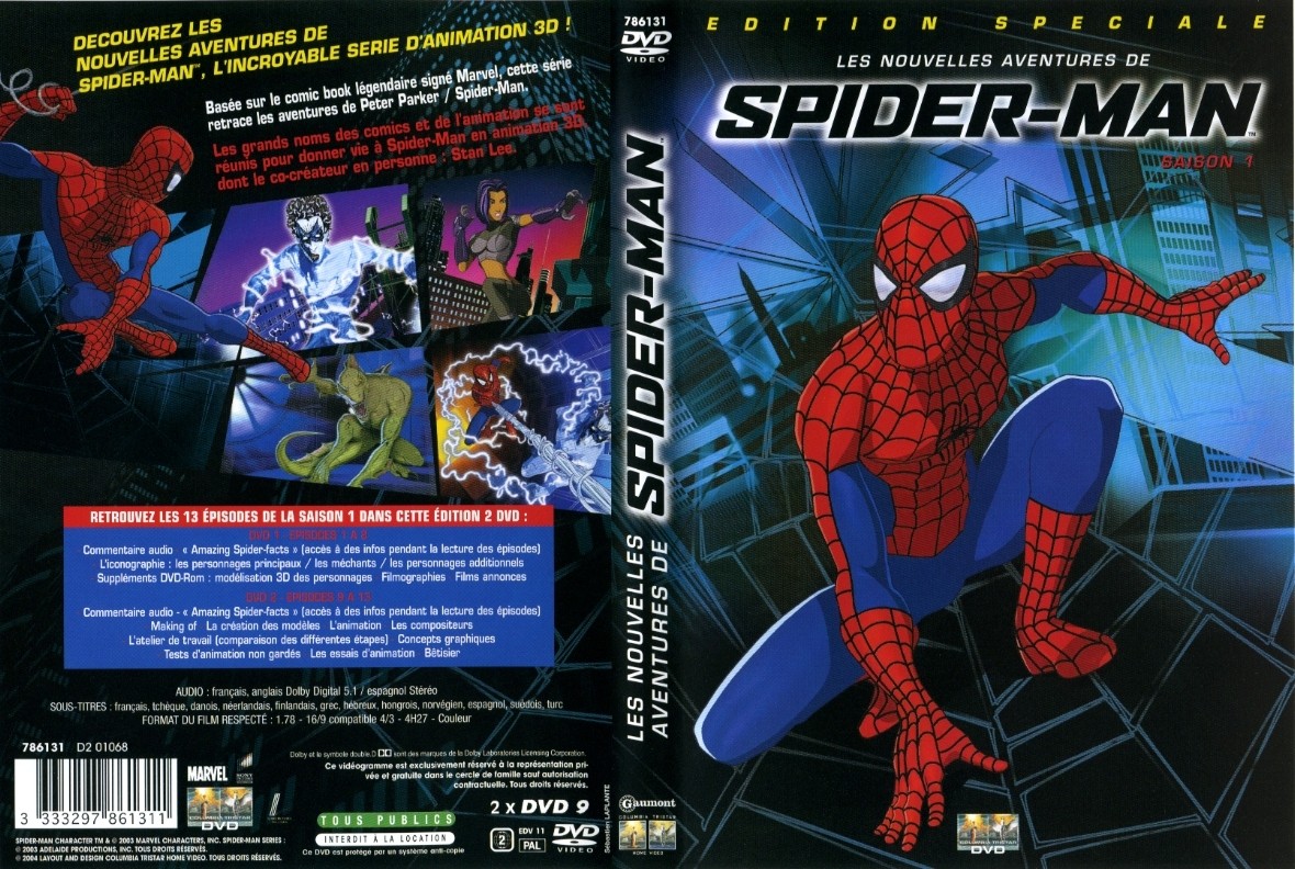 Jaquette DVD Spider-Man - Les nouvelles aventures de Spider-Man saison 1