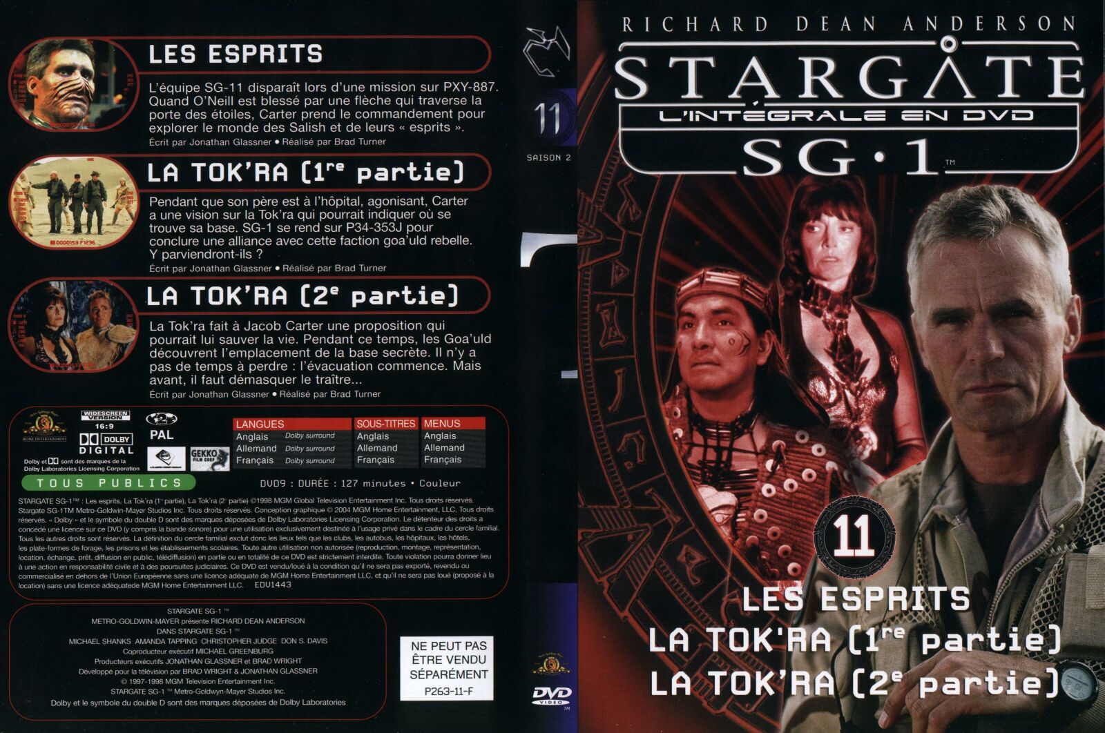 Jaquette DVD Stargate saison 2 vol 11