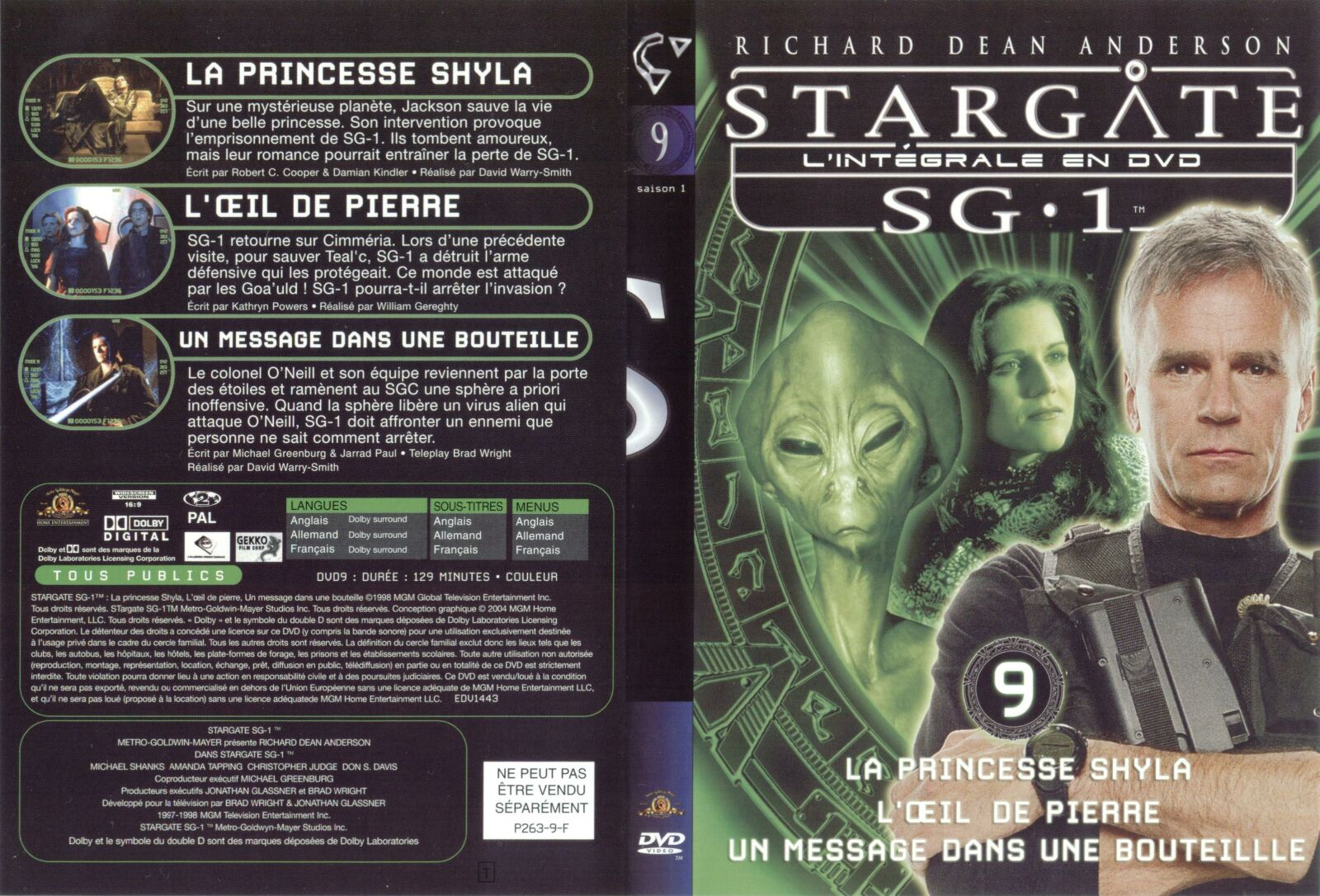 Jaquette DVD Stargate saison 2 vol 9