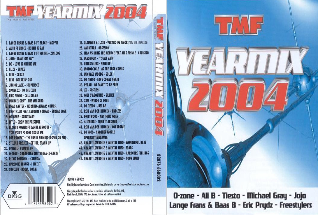 Jaquette DVD TMF Yearmix 2004