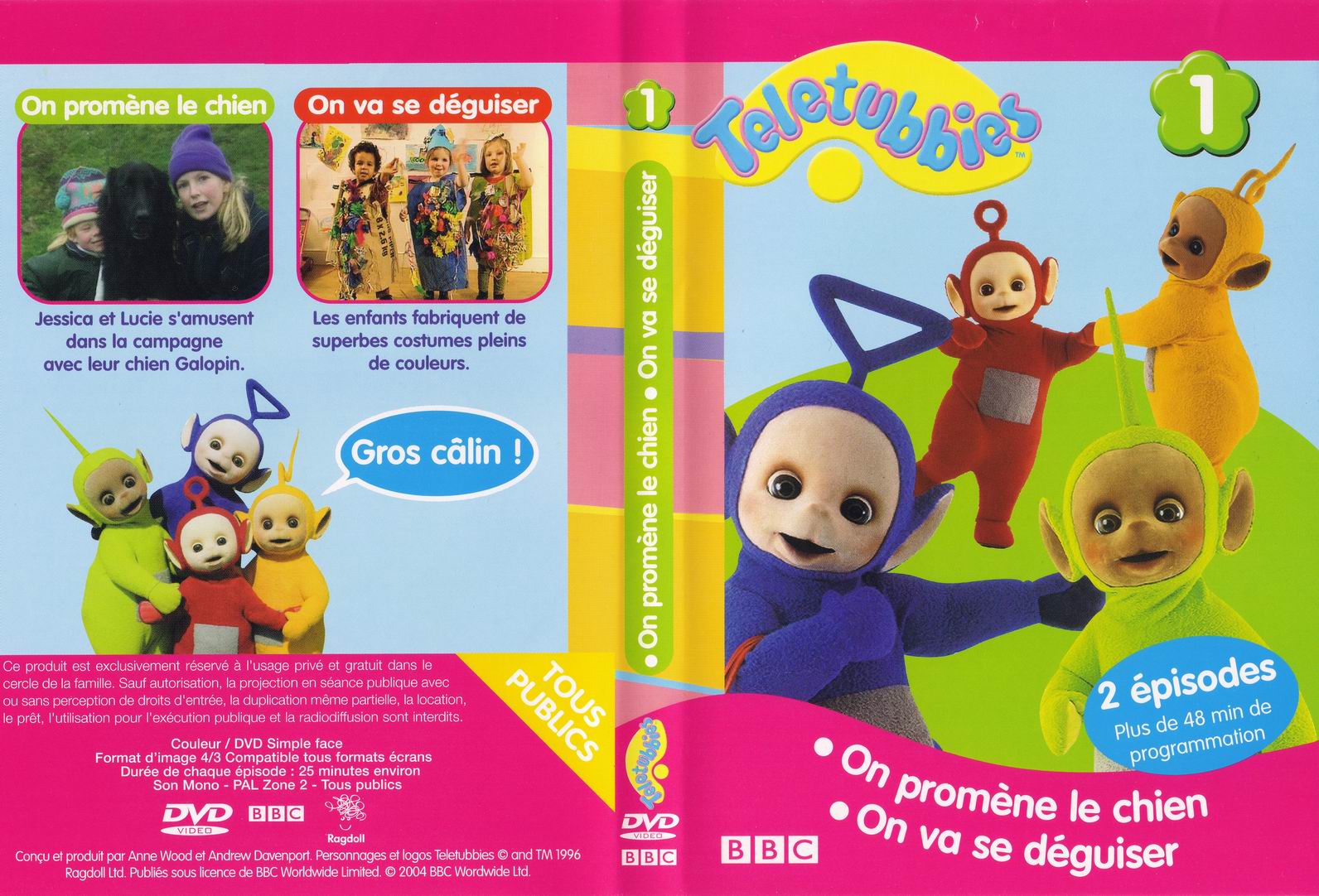 Jaquette DVD Tltubbies vol 1