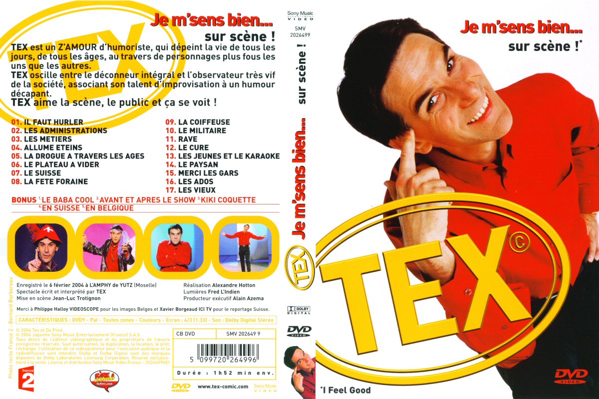 Jaquette DVD Tex - Je m sens bien