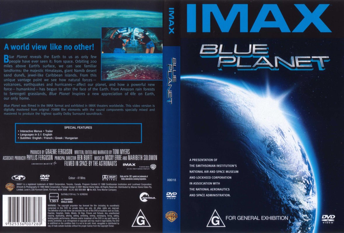 Jaquette DVD The blue planet