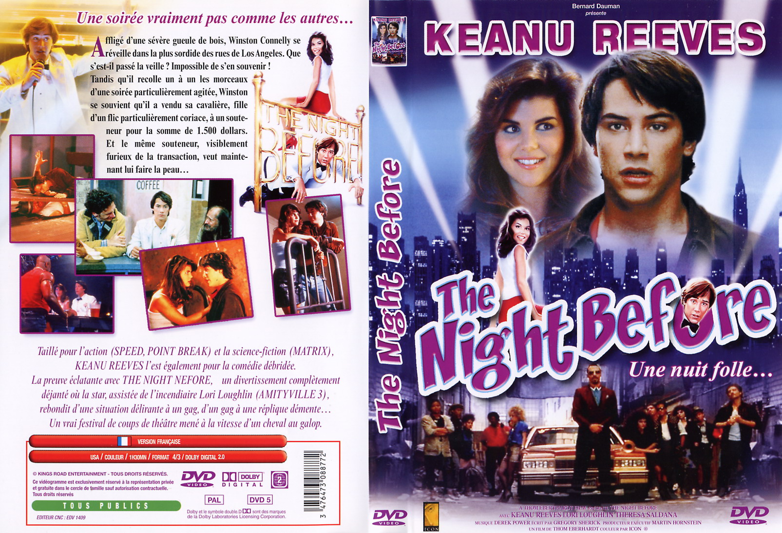 Jaquette DVD The night before