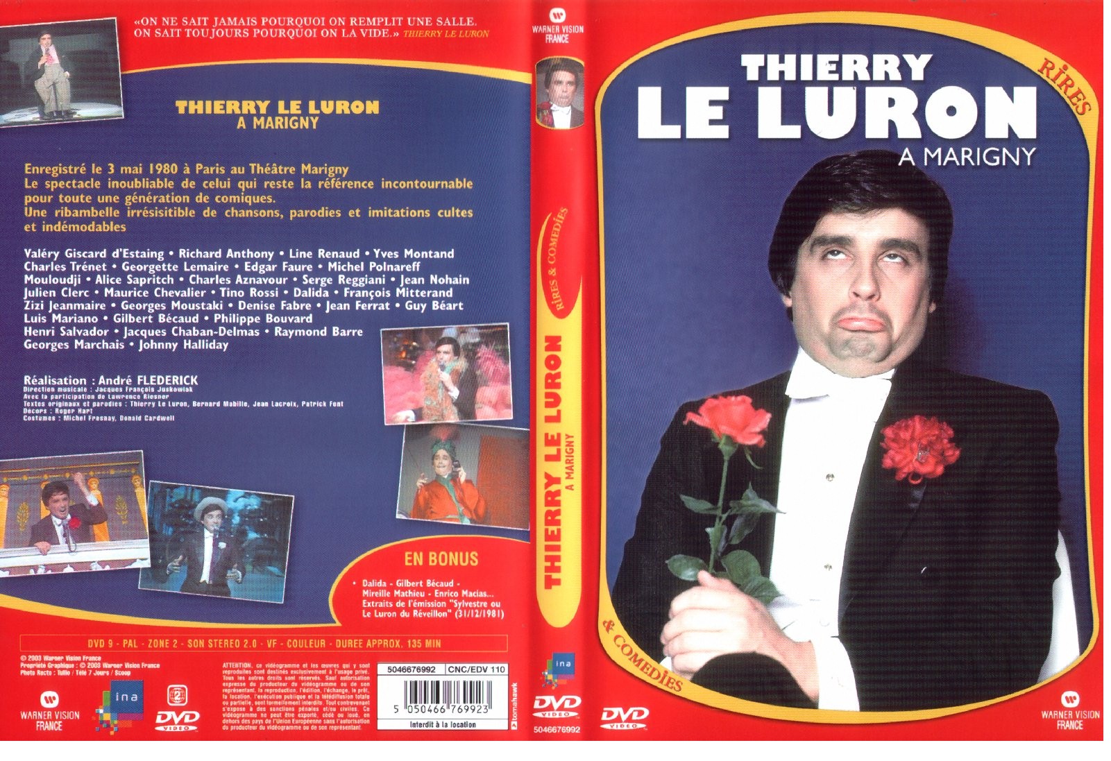 Jaquette DVD Thierry Le Luron  Marigny